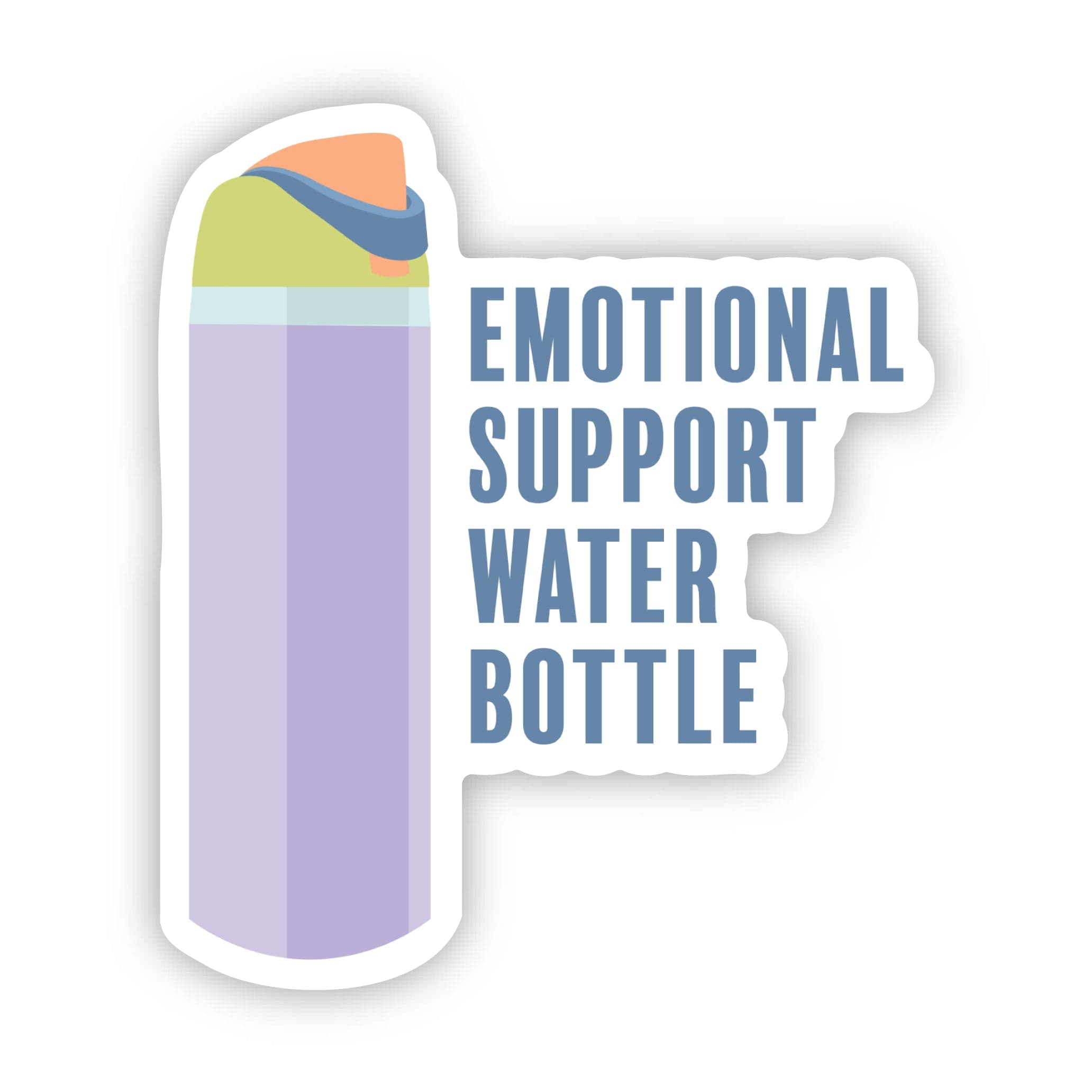  Emotional Support Water Bottle Purple Sticker、mySite、ghnorth