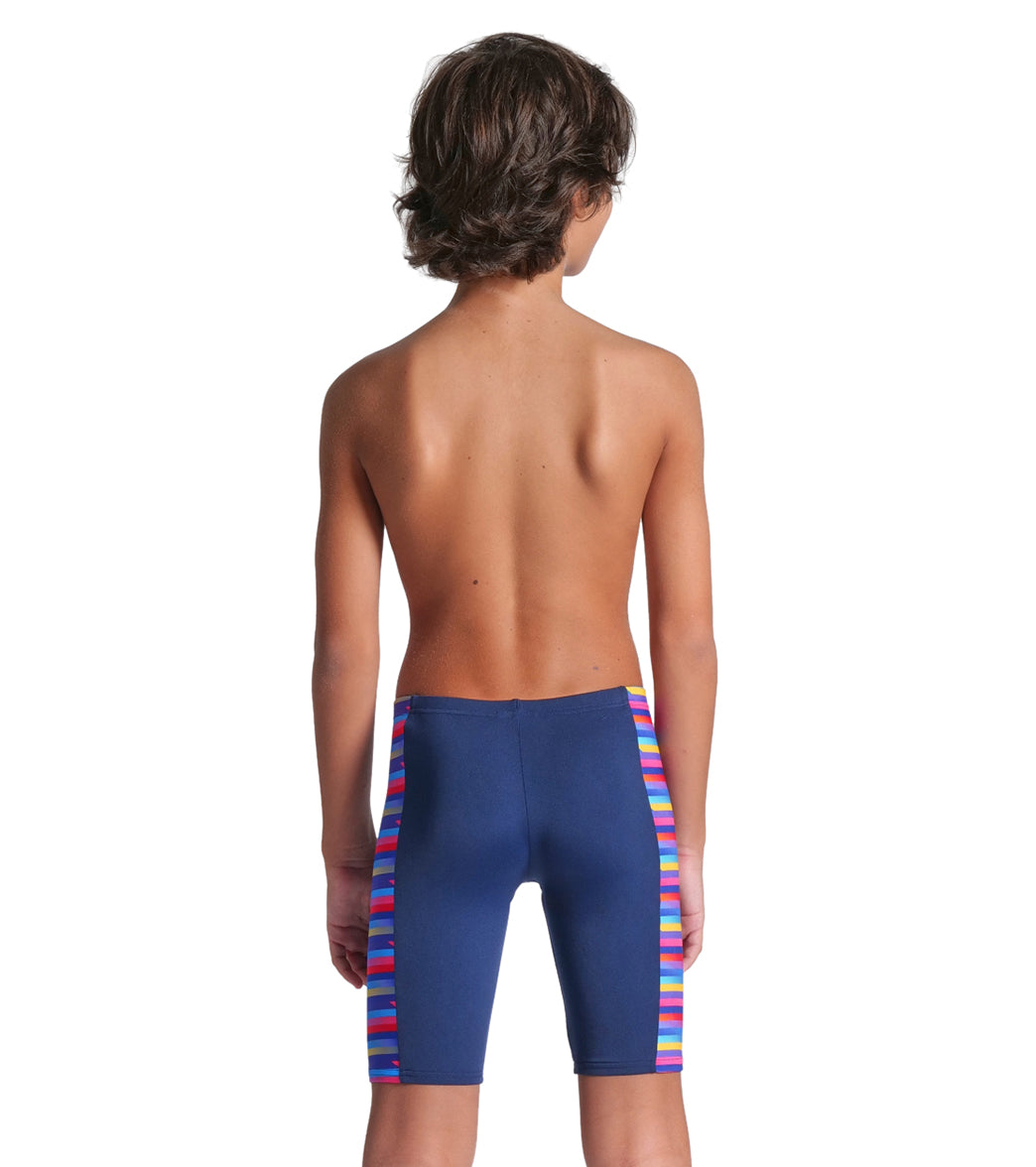 Arena Boys' Racing Stripe Jammer Swimsuit (Little Kid, Big Kid)、mySite、noshort