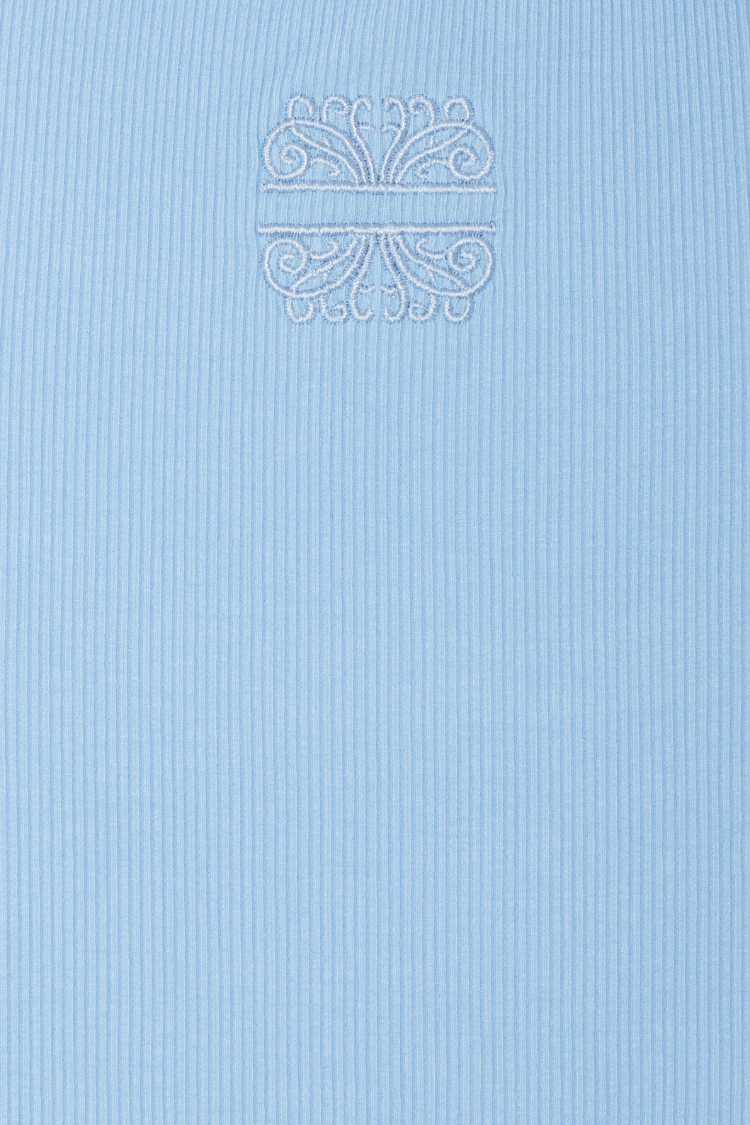 Ice Blue Ribbed Tank Top、mySite、solidvoid