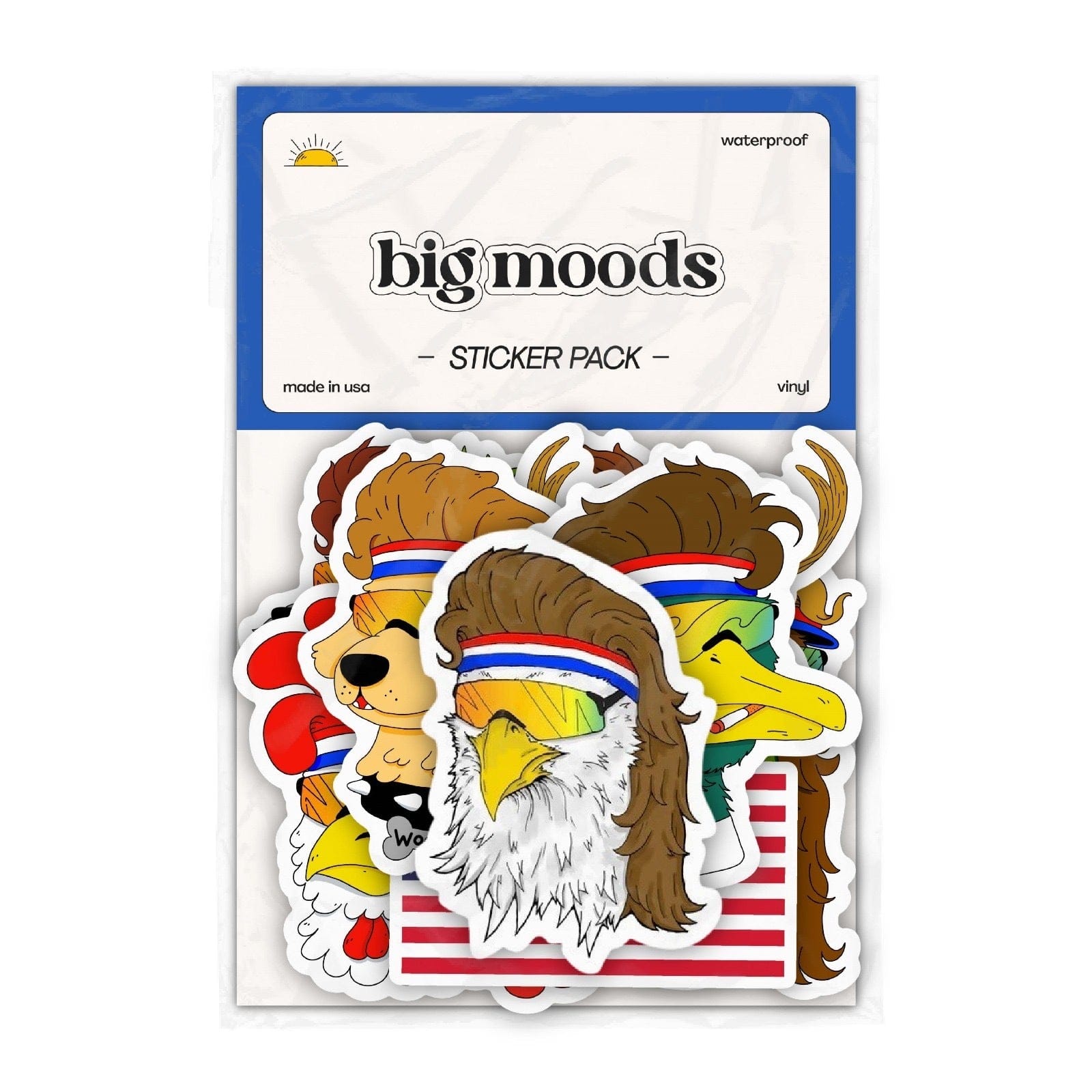  Merica Animals Sticker 10 Pack、mySite、elrpsem3k