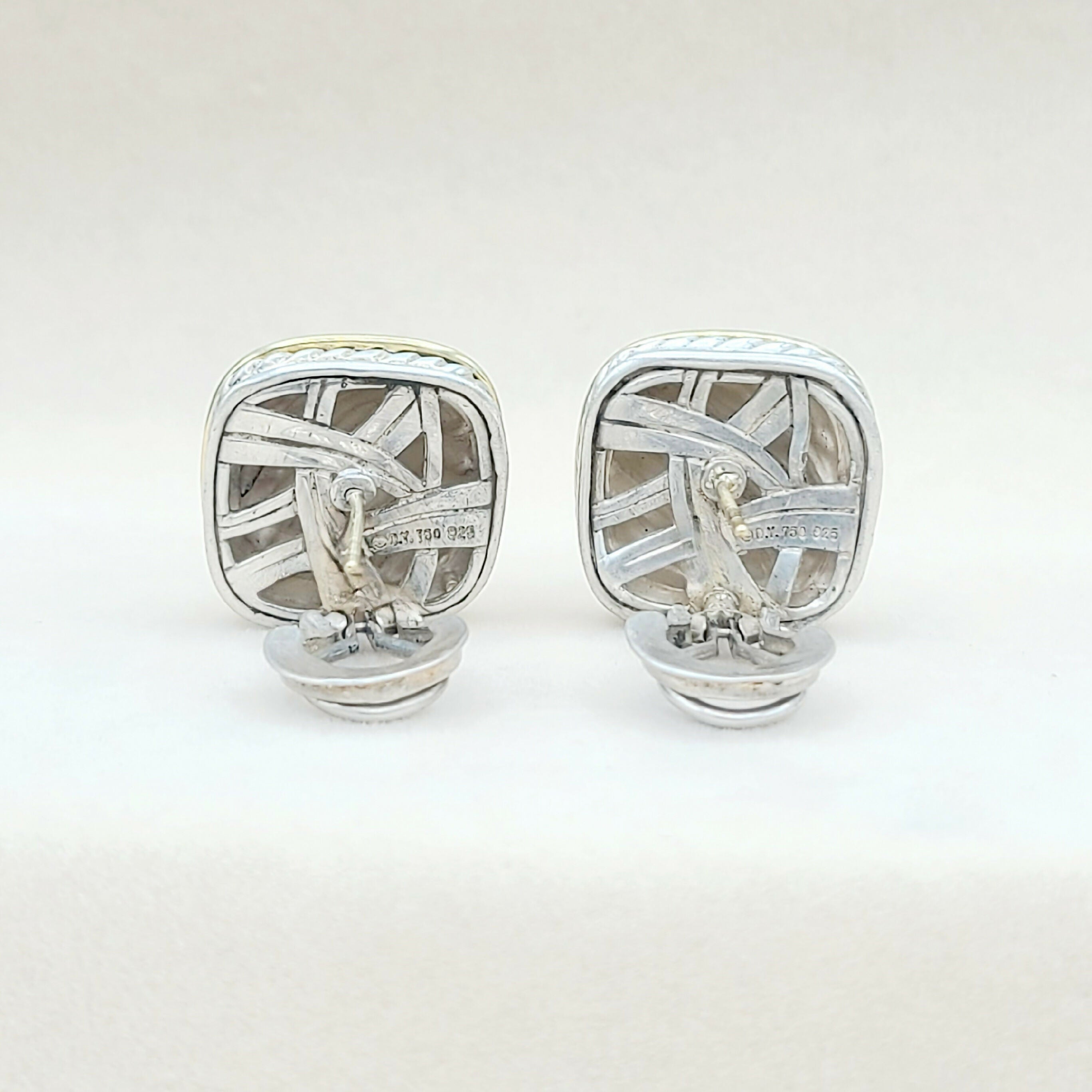 David Yurman Thoroughbred Sculpted Earrings With Gold、mySite、hinf8tx79