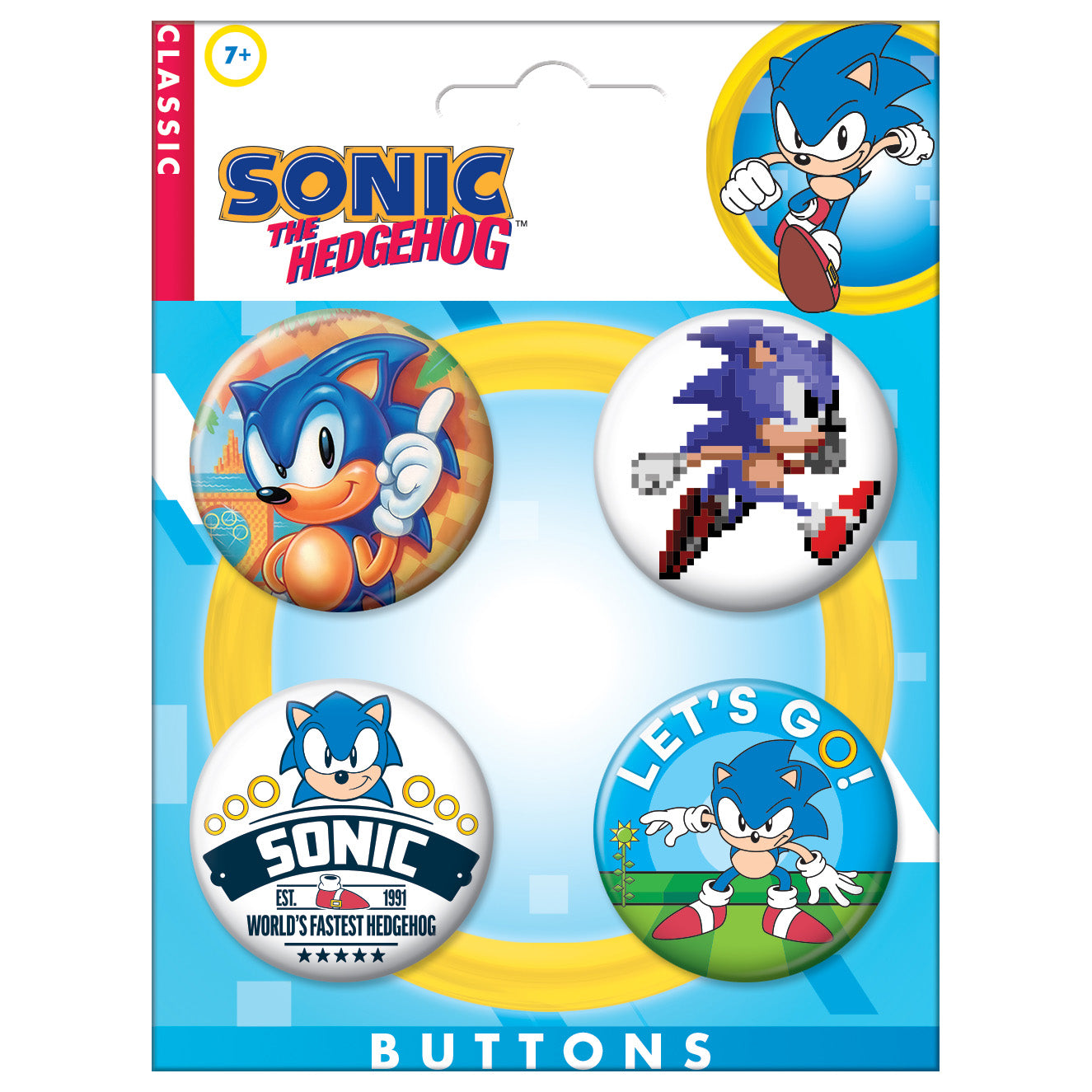  Sonic the Hedgehog Button Set #2、mySite、ghnorth