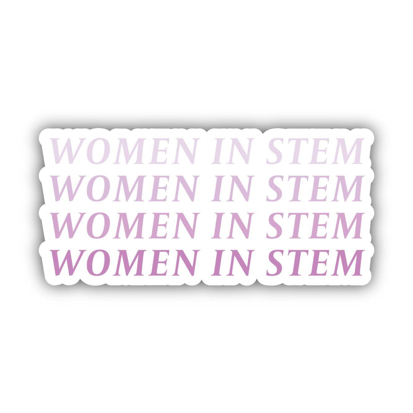  Women in Stem Purple Sticker、mySite、elrpsem3k