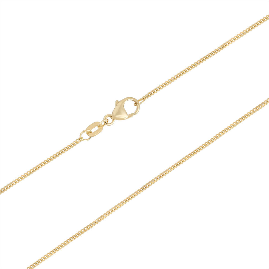  18-inch Gold Light Flat Curb Chain 1.10mm