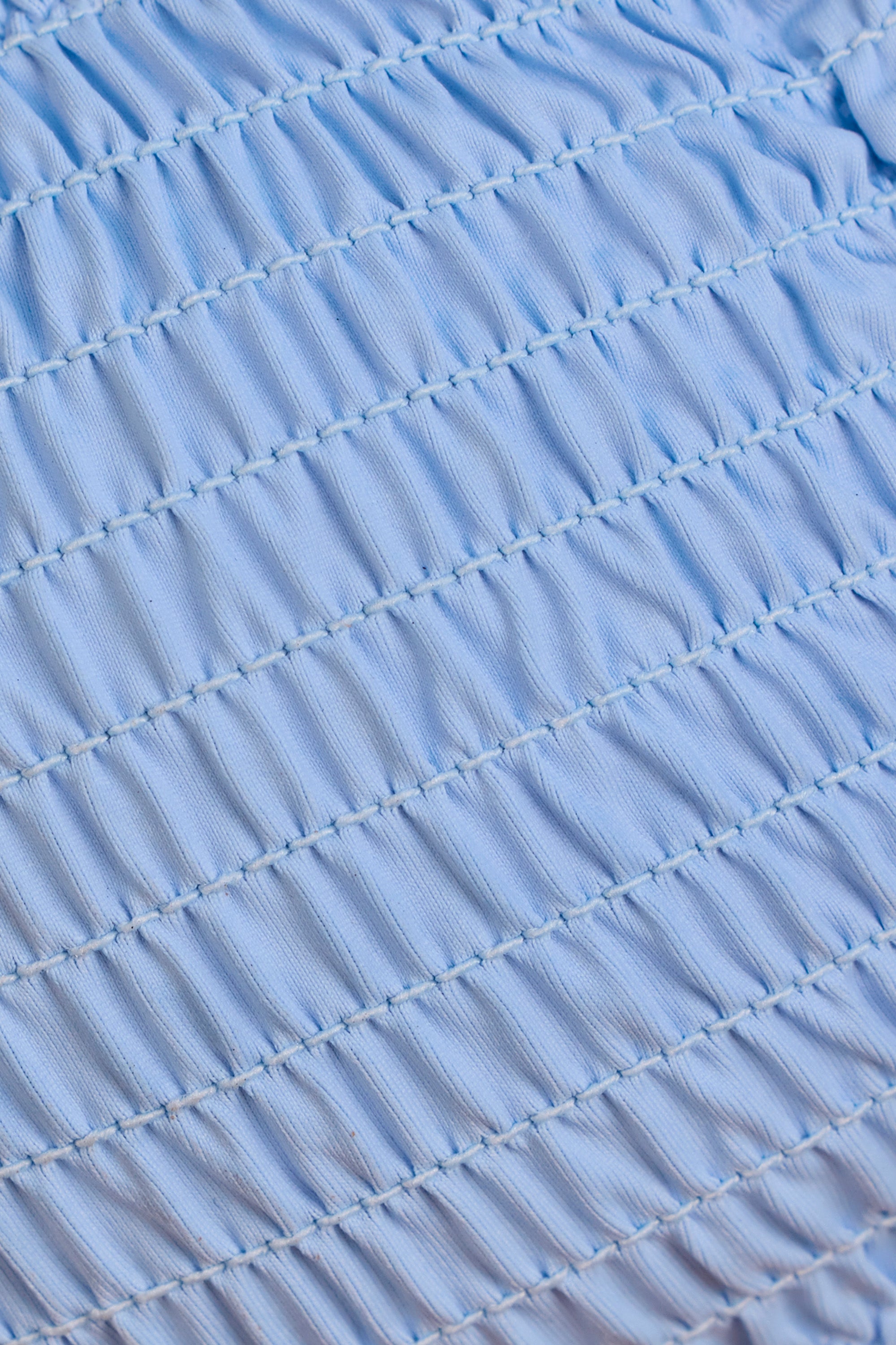 Strappy Bandeau Bikini Top in Sky Blue、mySite、solidvoid