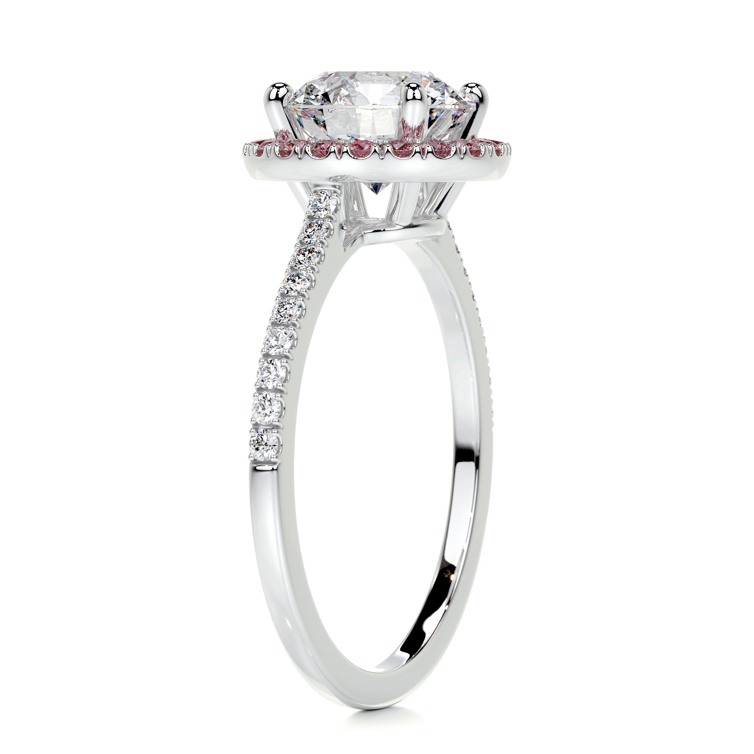 Layla Diamond Engagement Ring - 18K White Gold、mySite、hinf8tx79