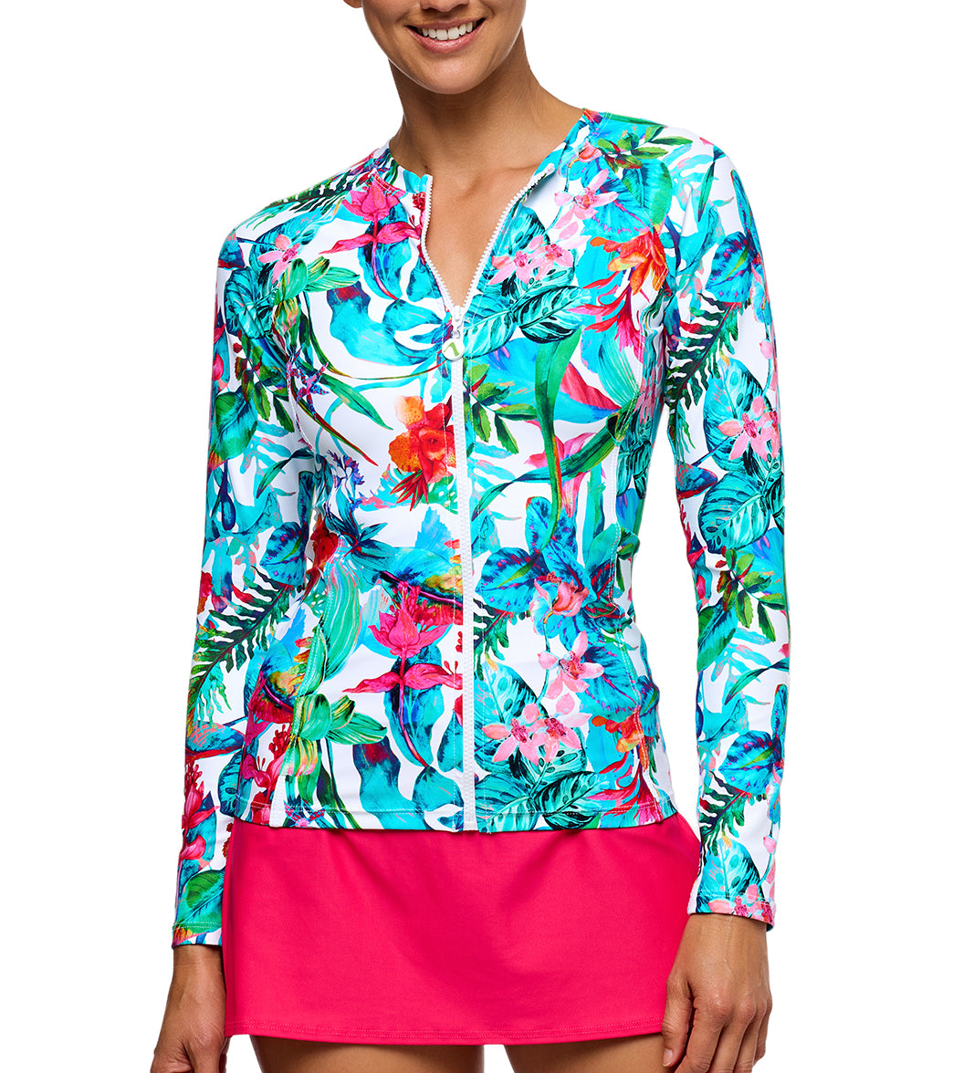 Next by Athena Women's Detox Botanik Long Sleeve Rash Guard、mySite、noshort