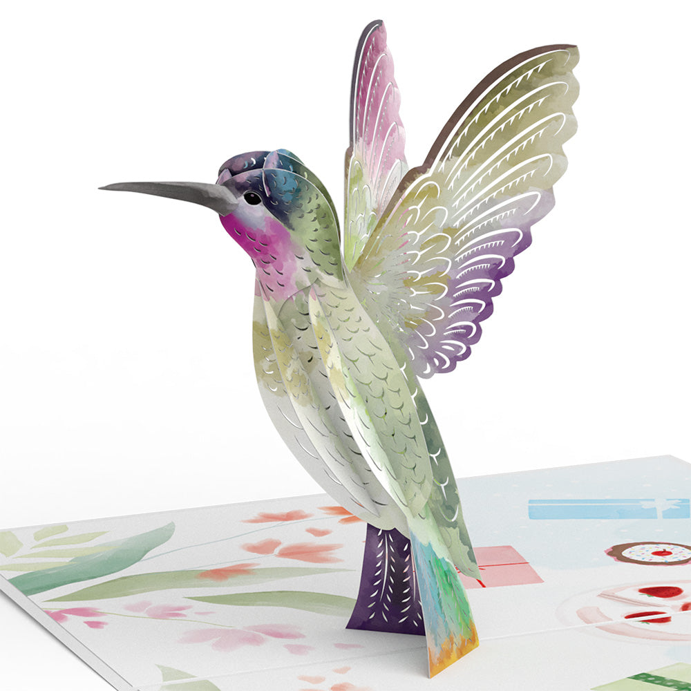 Birthday Hummingbird Pop-Up Card & Suncatcher Bouquet Bundle、mySite、solidvoid