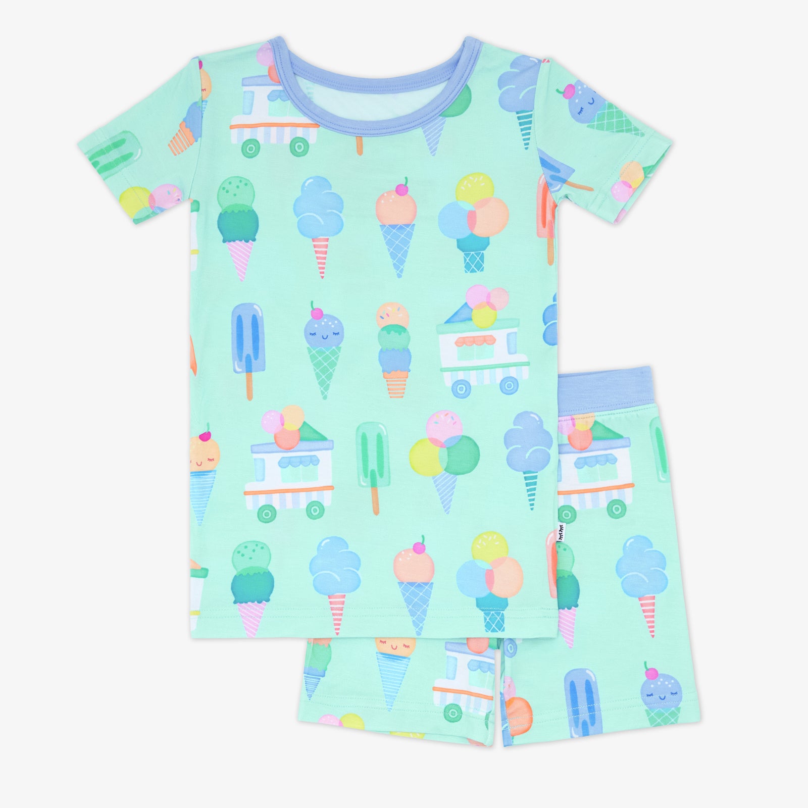  Sweet Scoops Two-Piece Short Sleeve & Shorts Pajama Set、mySite、layawaytickets