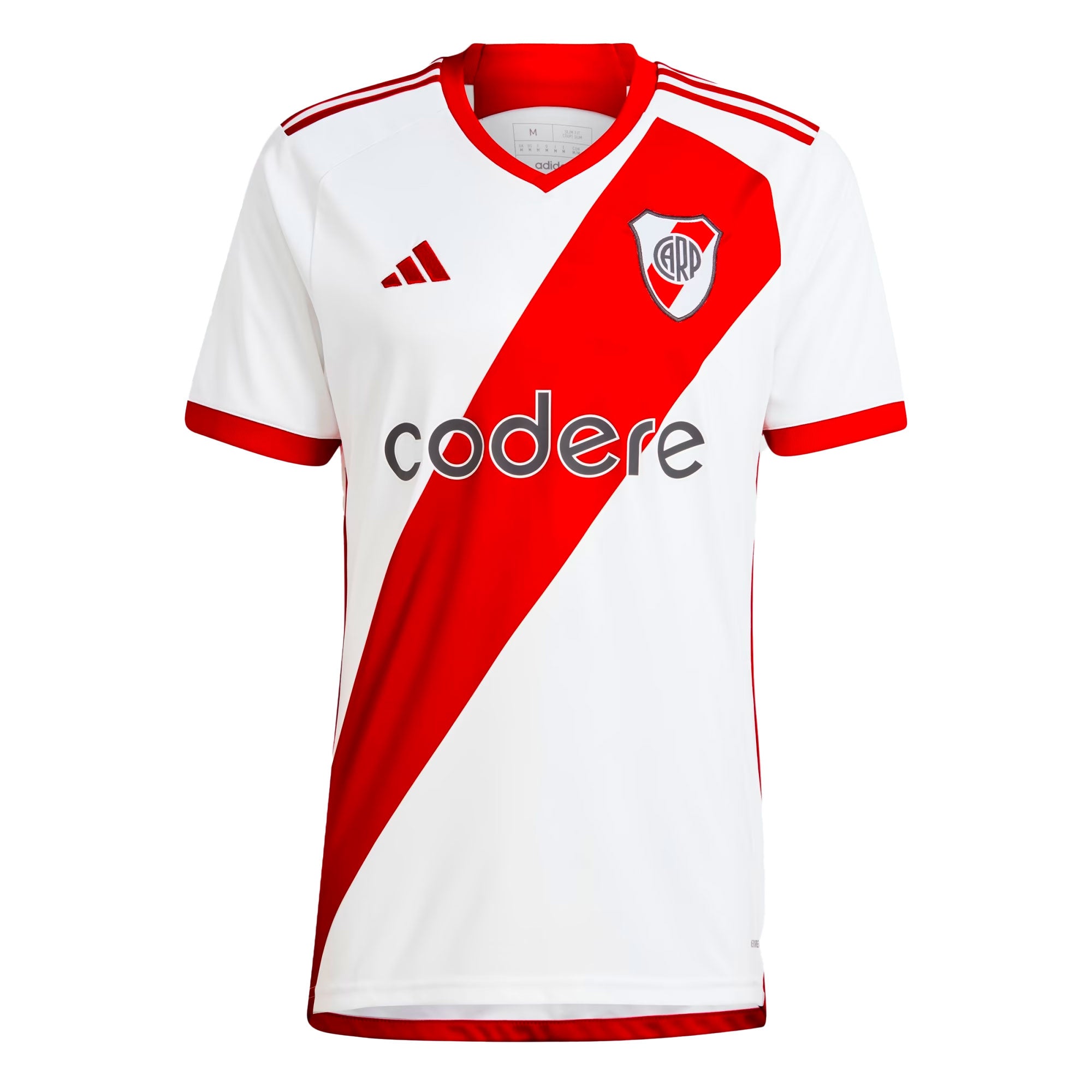 adidas Men's River Plate 2023/24 Home Jersey White/Red、mySite、noshort