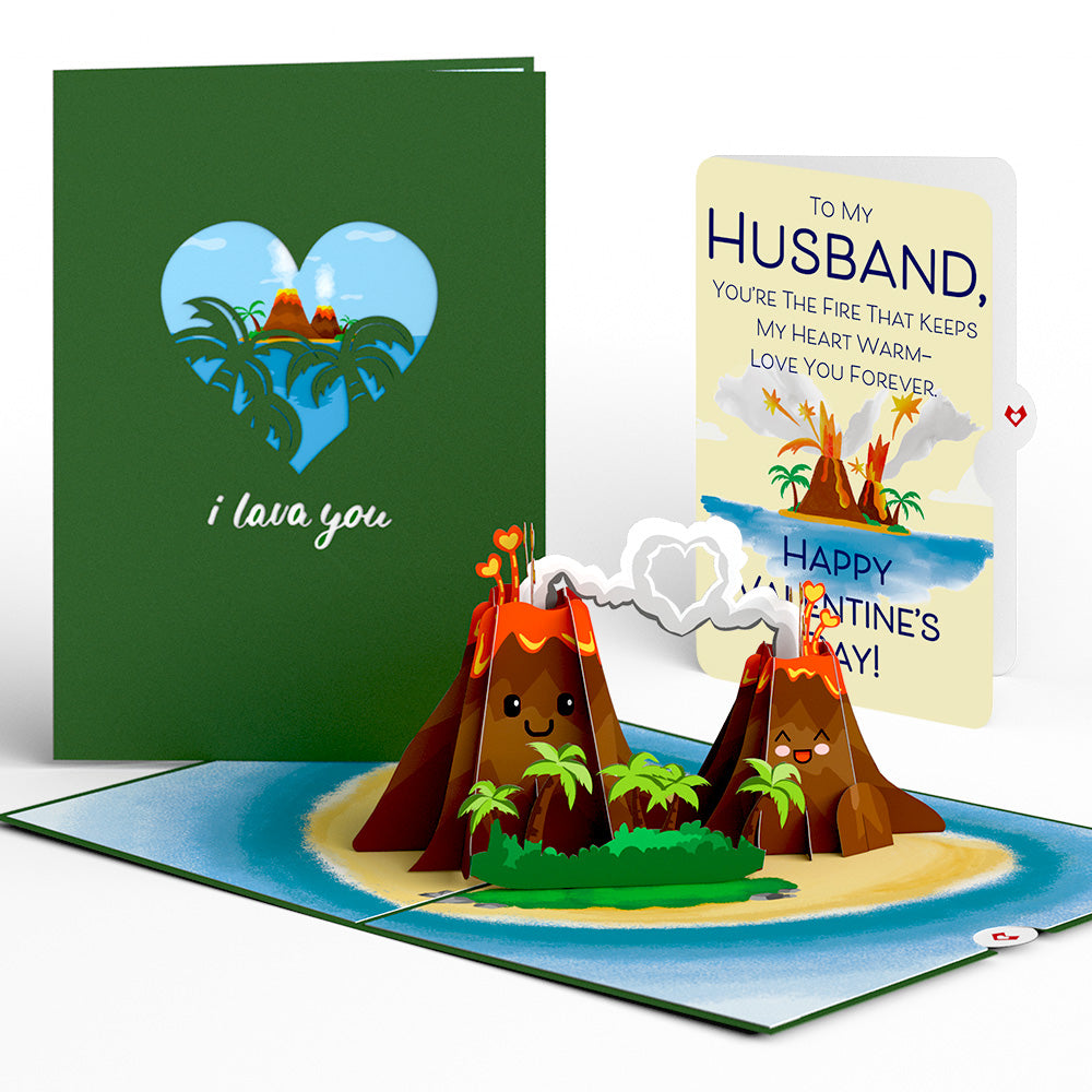 I Lava You Valentine Pop-Up Card and Sentiment Set for Husband、mySite、solidvoid