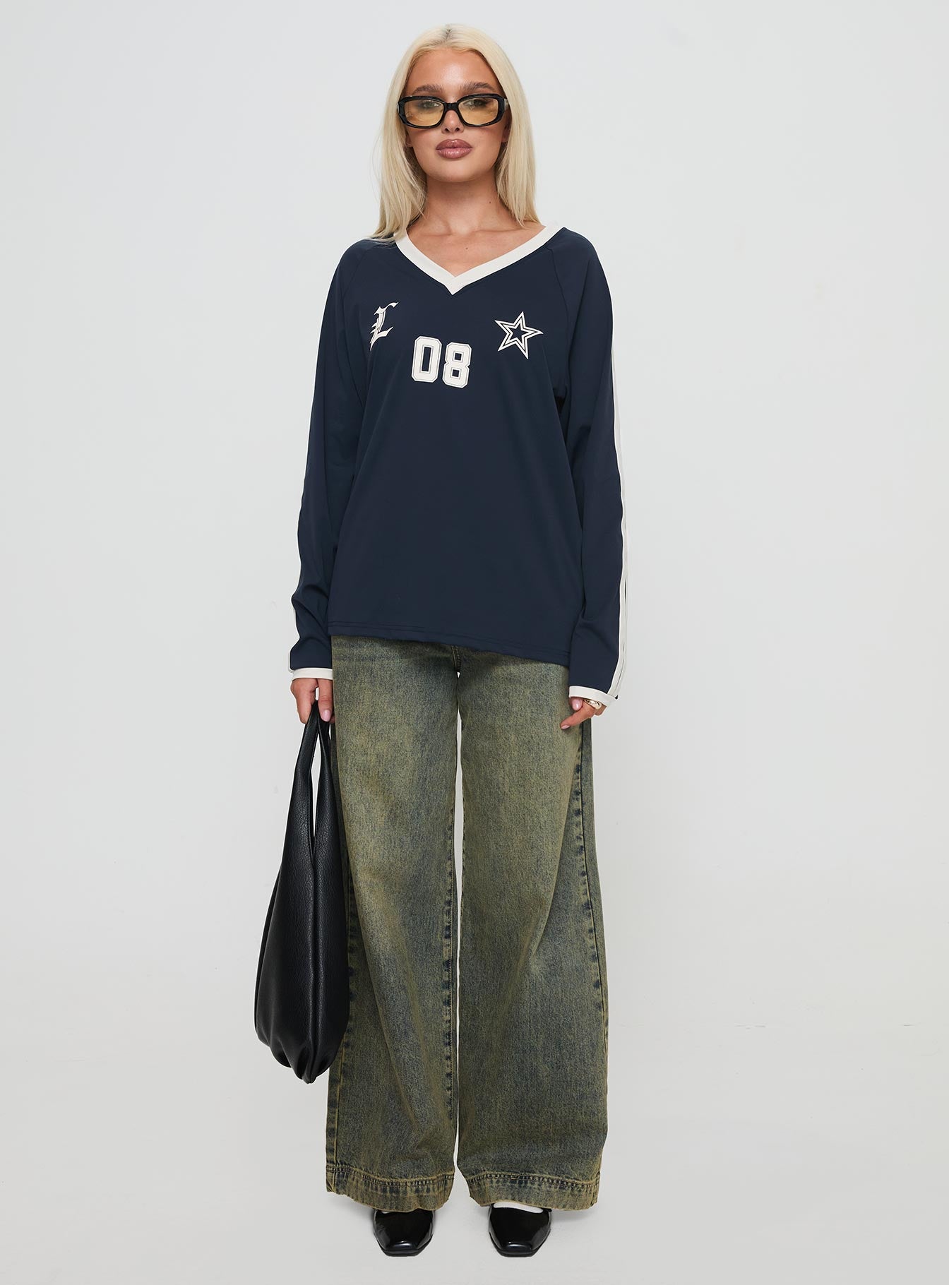 Spectate Top Long Sleeve Navy、mySite、solidvoid