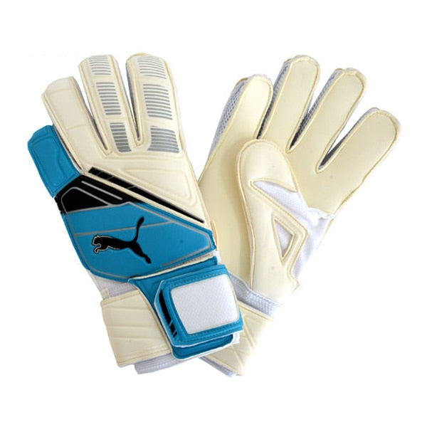 PUMA Men's Spirit Goalkeeper Gloves White/Fluo Blue/Black、mySite、noshort