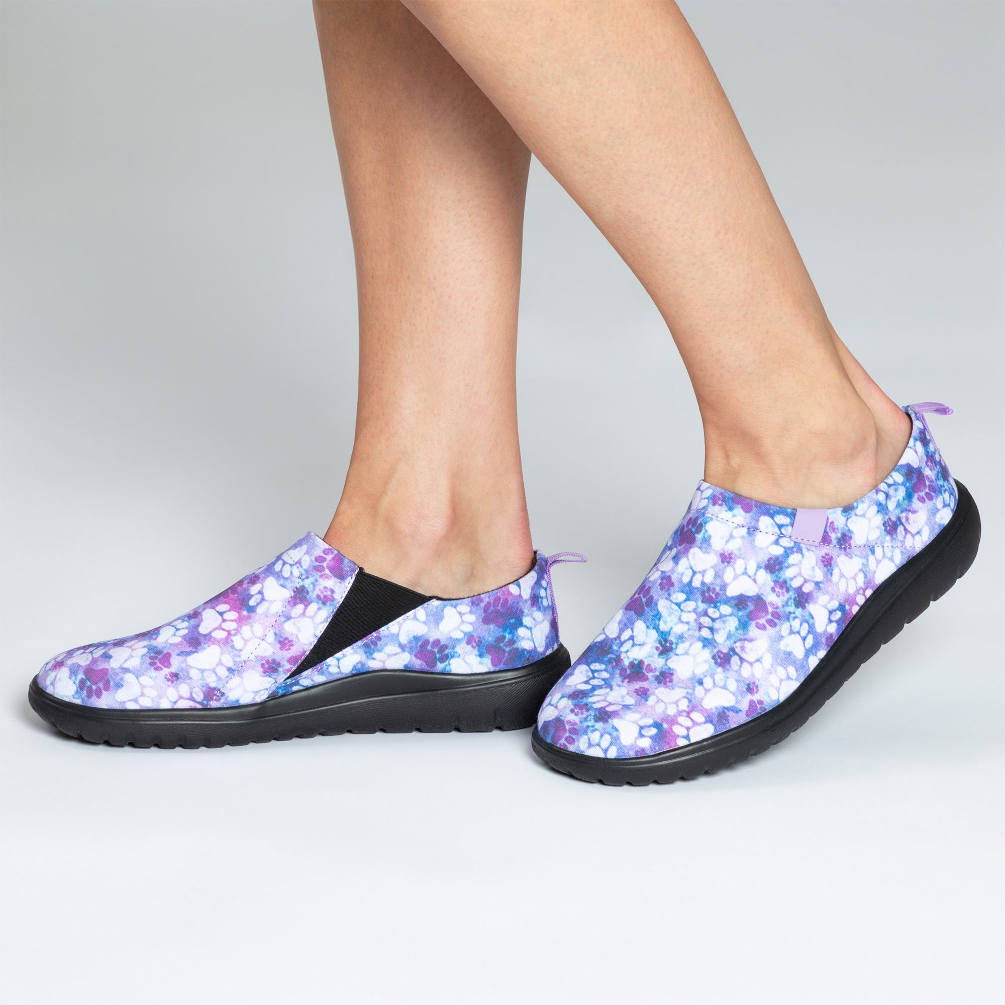 Lightweight Comfort Paw Print Slip-On Shoes、mySite、camillekostekn