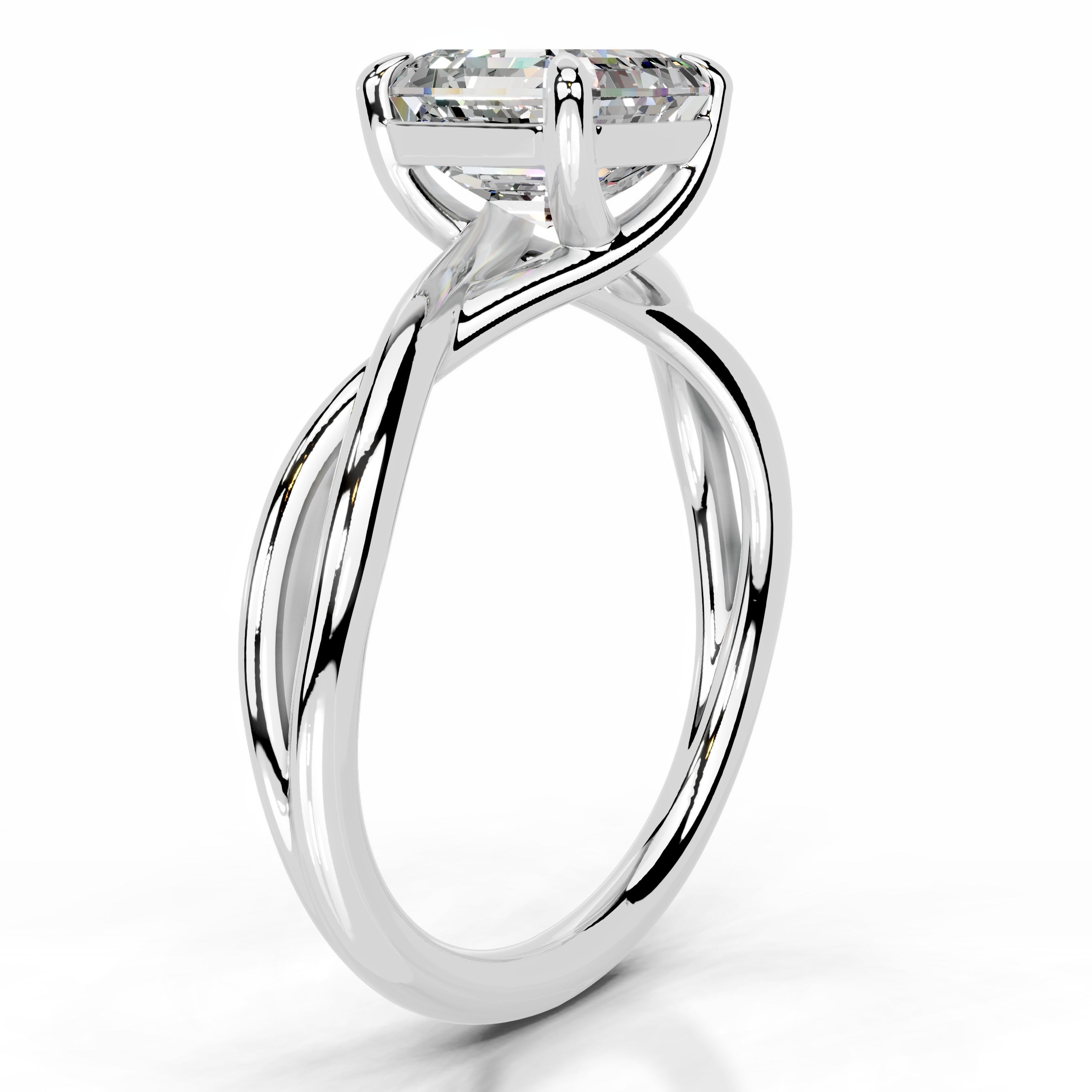 Billie Moissanite Ring - 14K White Gold、mySite、hinf8tx79