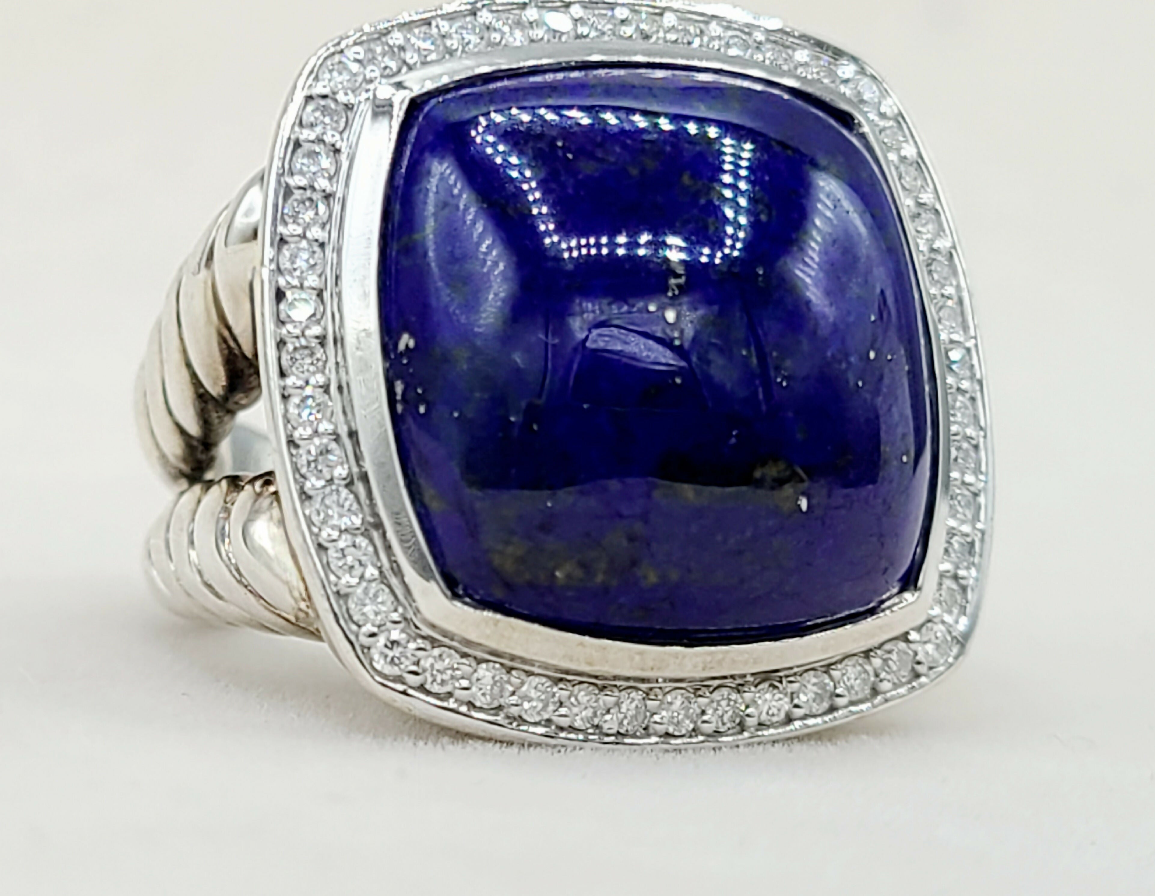 David Yurman Albion Ring 17mm Lapis Lazuli & Diamonds、mySite、hinf8tx79