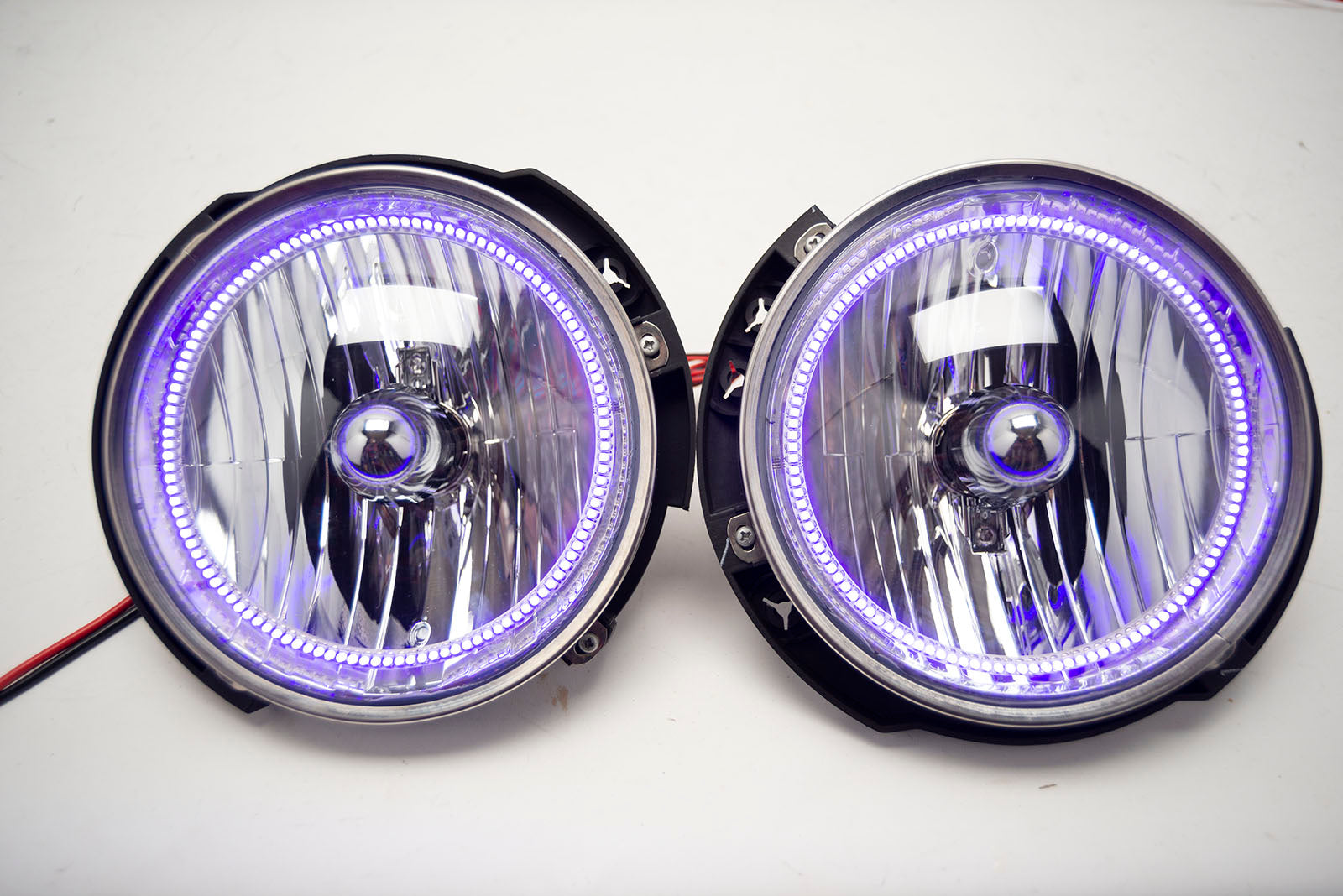 2007-16 Jeep Wrangler JK Headlights - ORACLE Purple/UV SMD Halos Pre-Installed、mySite、nflplayoffbracketp
