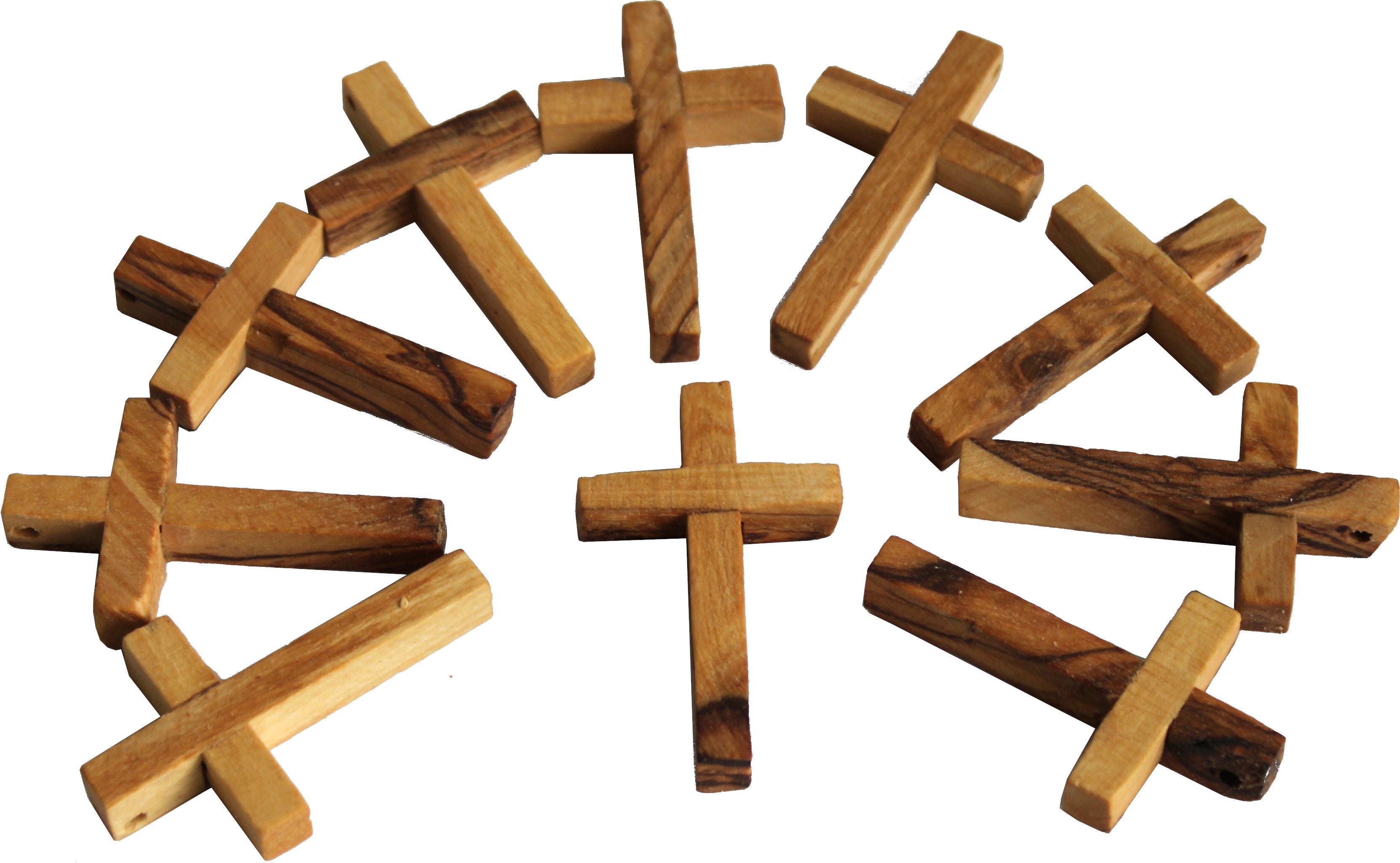  TEN 50x30 mm olive wood rosary cross (2x1.2) (10 olive wood Crosses as shown)、mySite、elrpsem3k