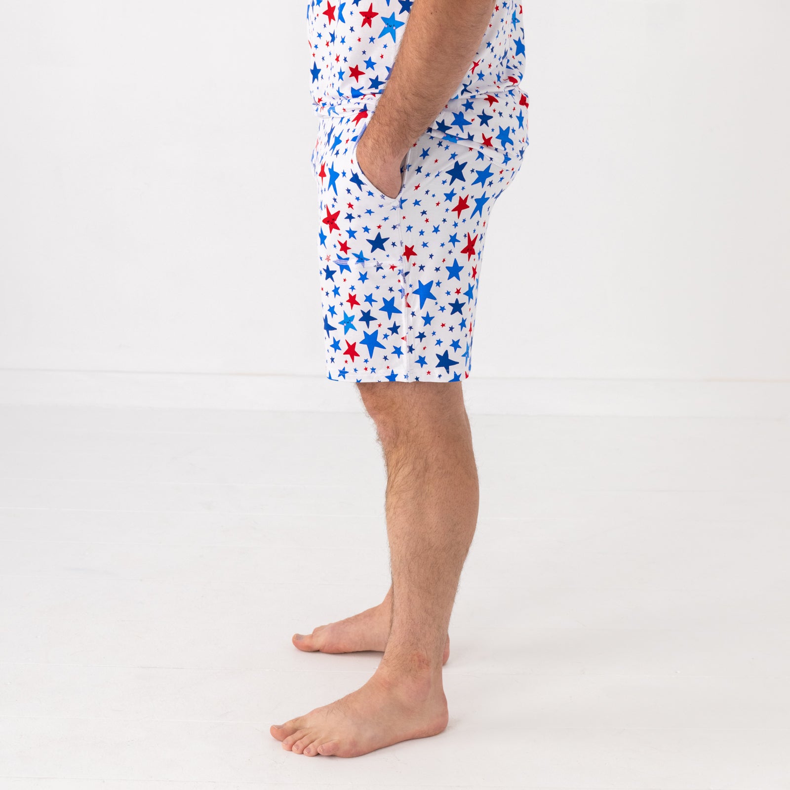 Bright Stars Men's Pajama Shorts、mySite、g9winljtr