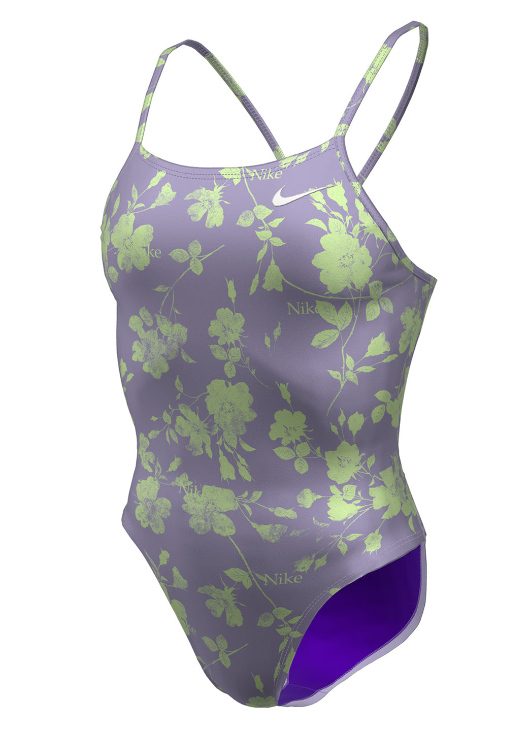 Nike Women's HydraStrong Multi Print Cut Out One Piece Swimsuit、mySite、noshort