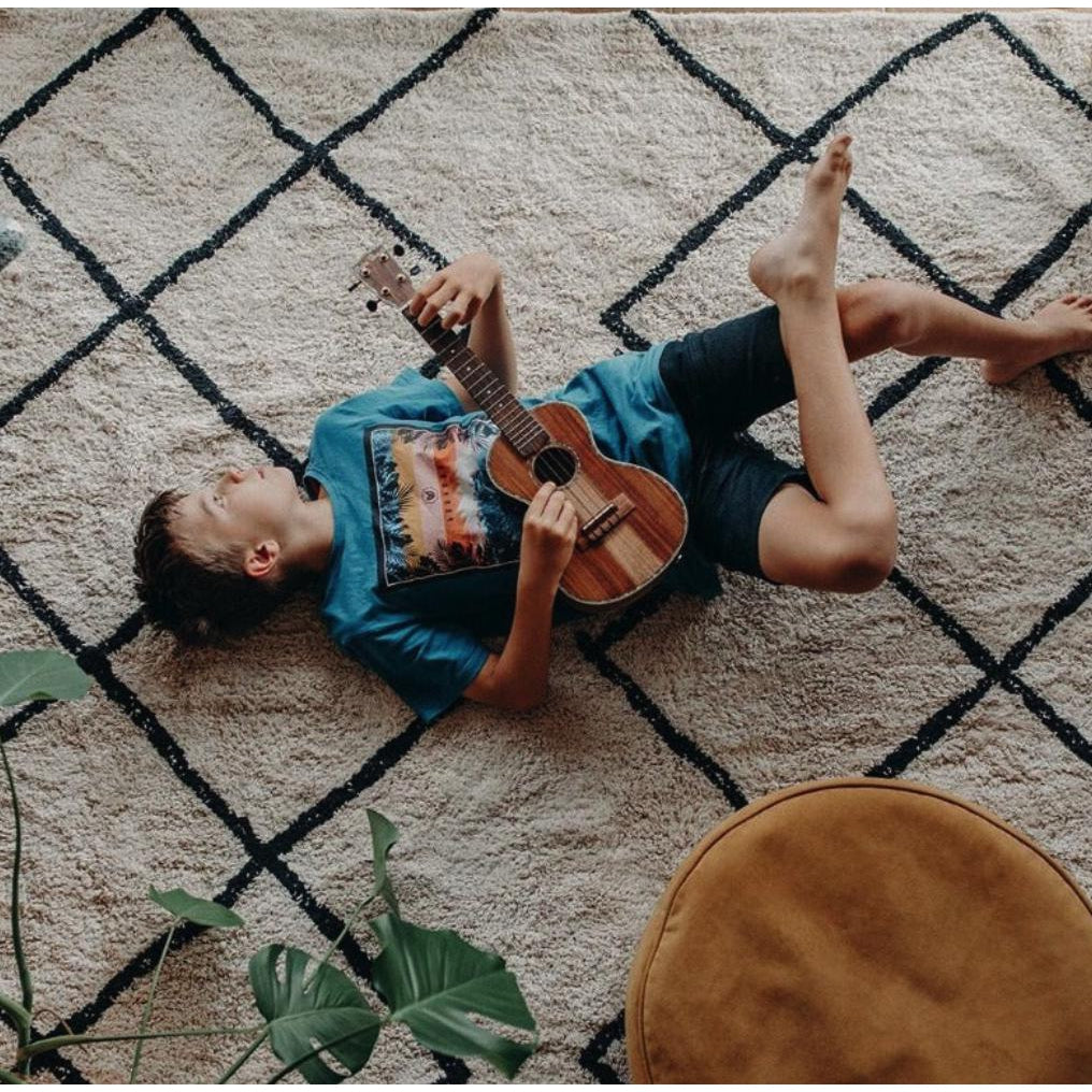 Cotton Berber Black Washable Area Rug、mySite、gigharbornorthrealestate