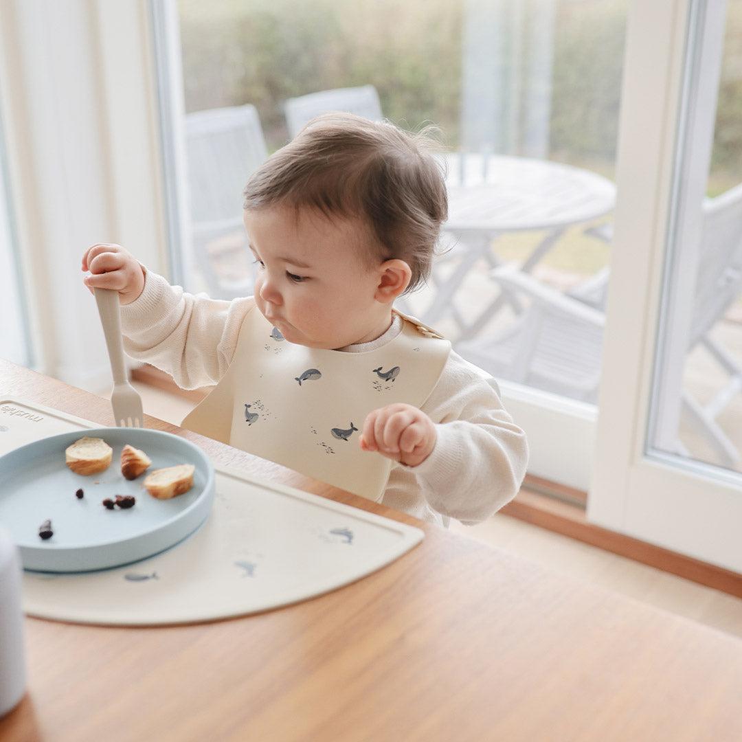  Mushie Silicone Mat - Whales、mySite、merchandisen