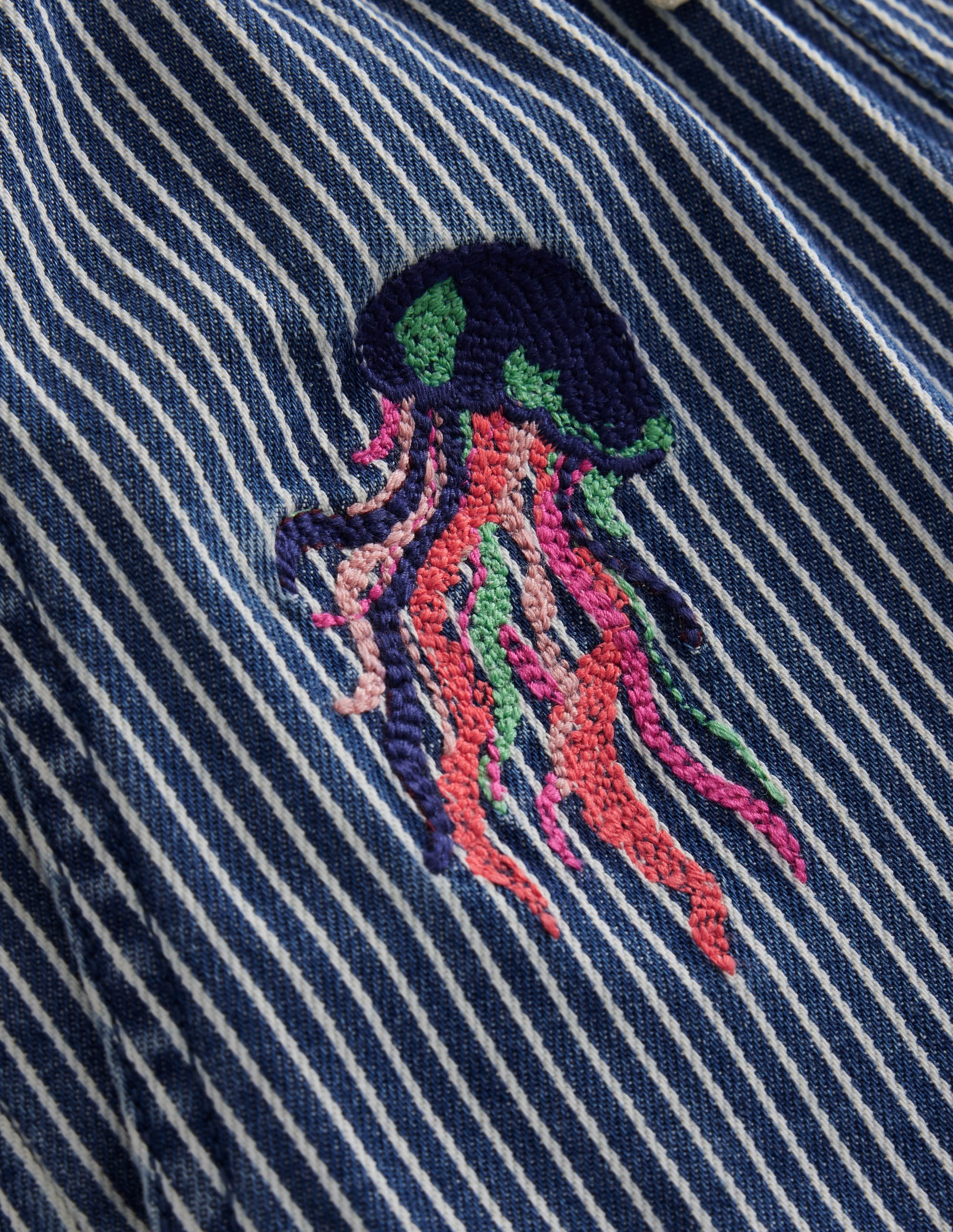  Superstitch Shorts-Blue / Ecru Ticking Stripe、mySite、ashleygrahame