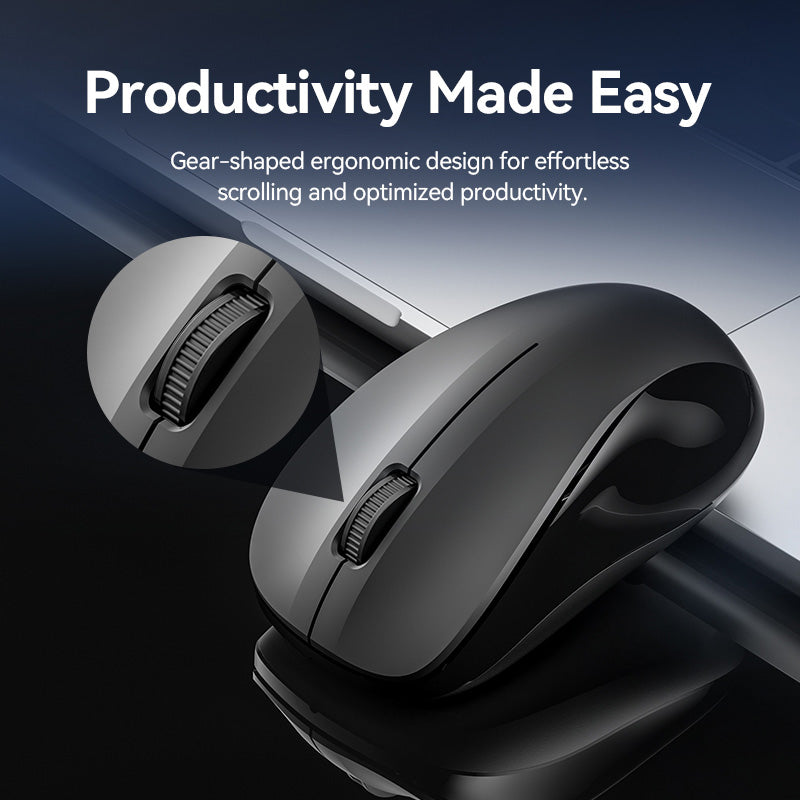 Vention Wireless Full-Sized Silent Keyboard and Mouse Combo Black Slim Type、mySite、fannypackpong