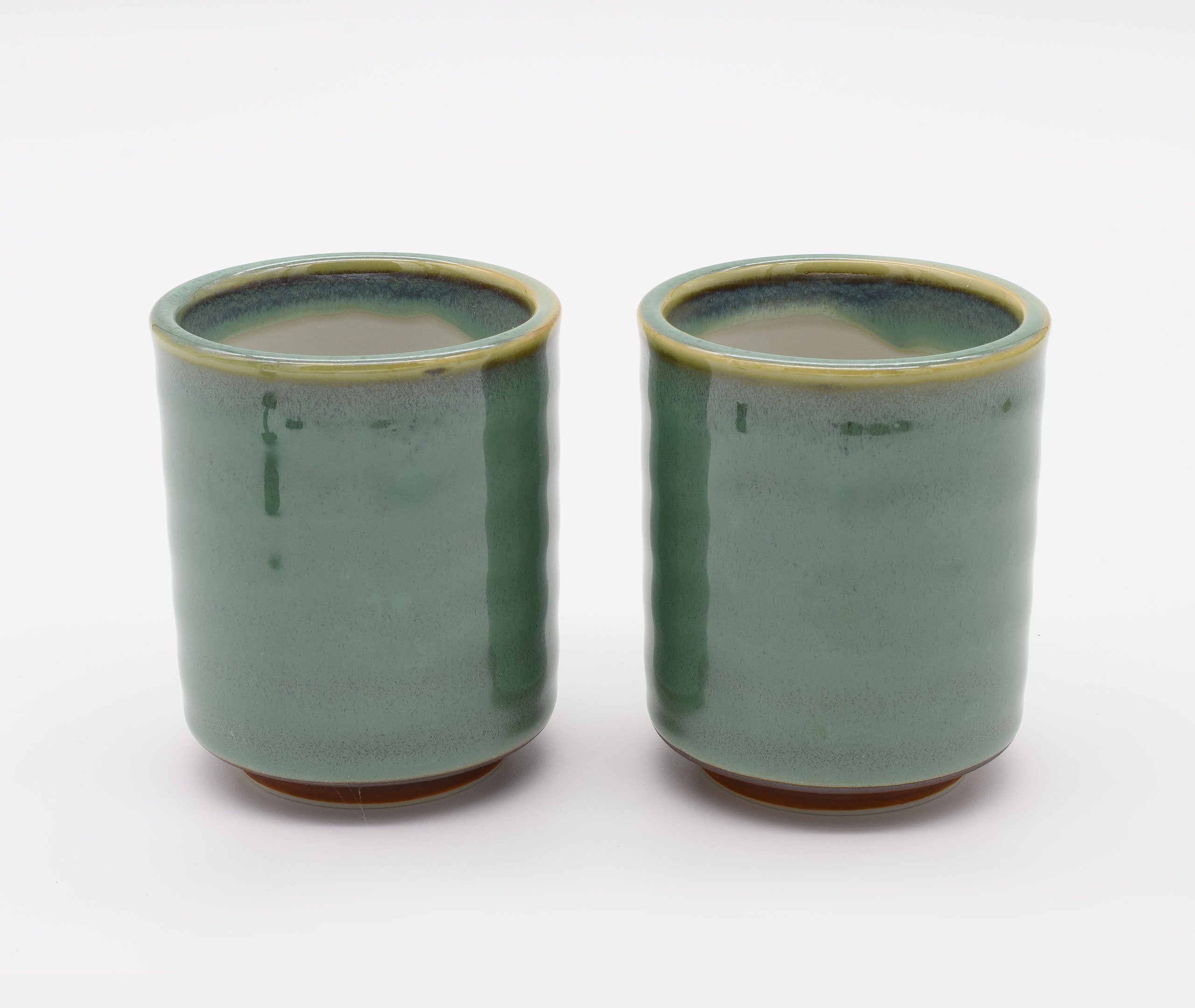 Aoi Green Glaze Ceramic Cup - Pair、mySite、topwebapps