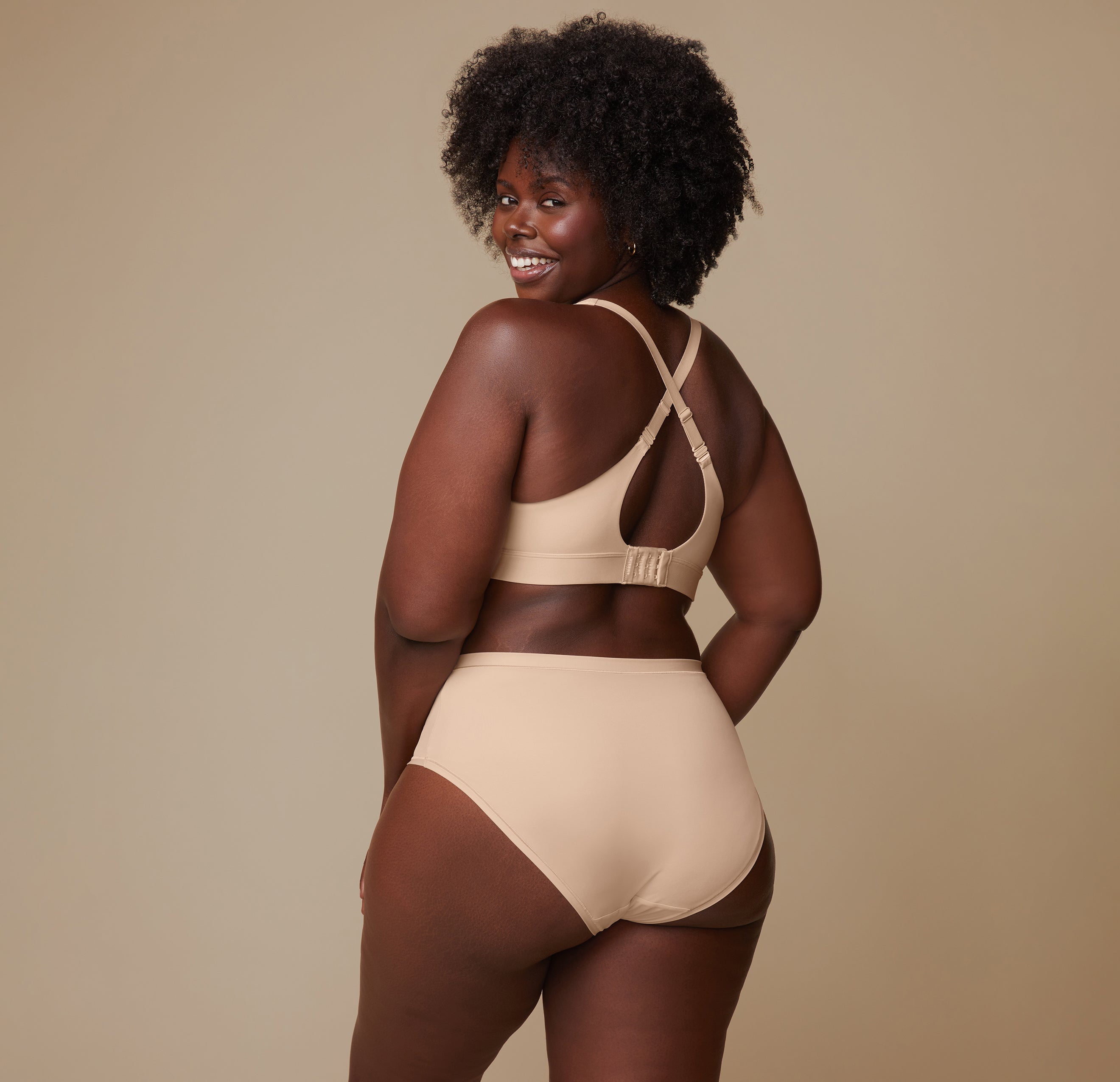 Bliss Plunge Adjustable Bralette - Beige、mySite、bengalsvssteelers