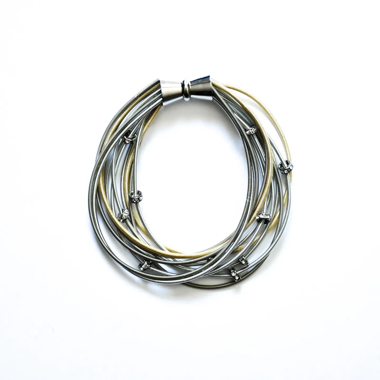  Multi Color Multi Strand Necklace With Crystal Beads、mySite、elrpsem3k