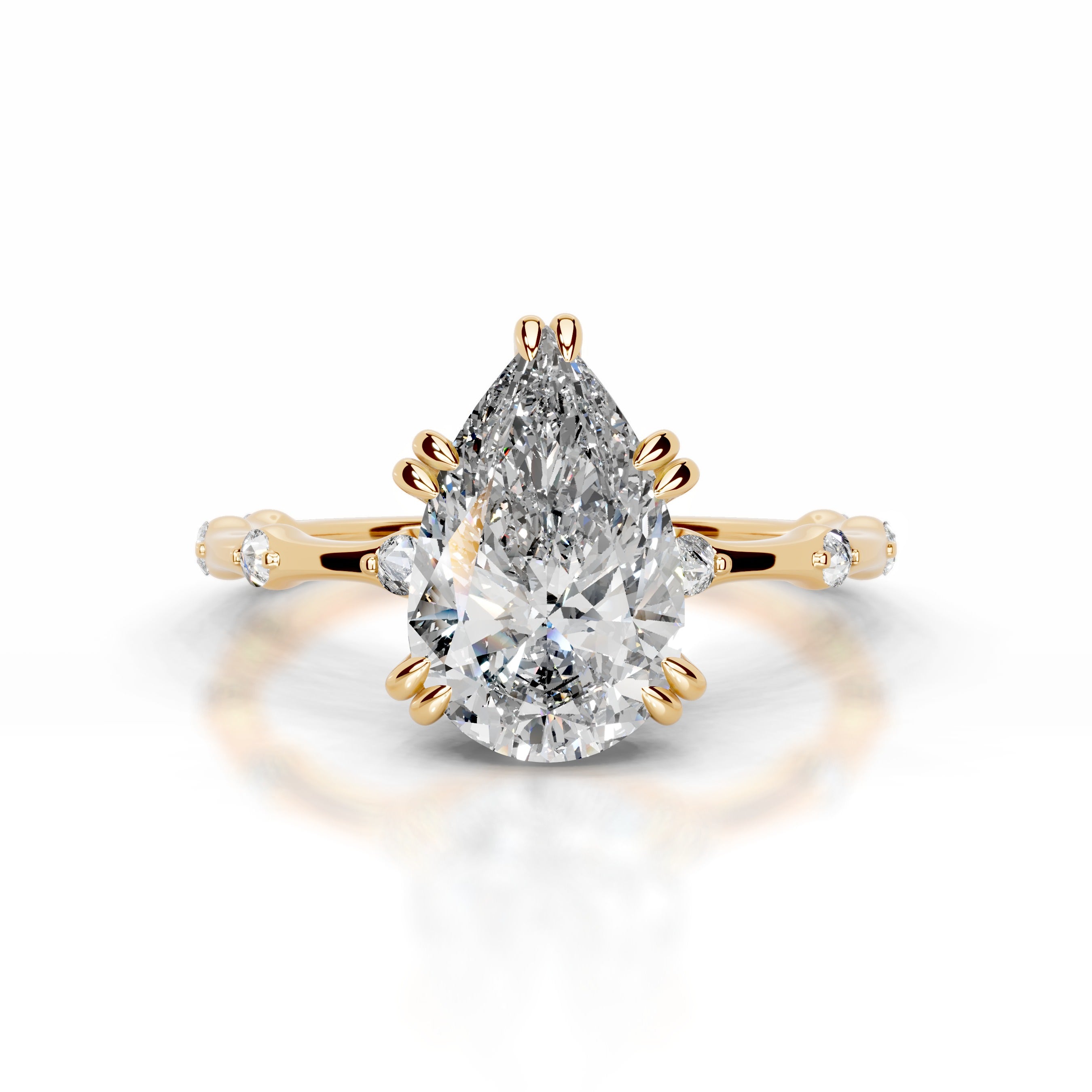 Wilma Diamond Engagement Ring - 18K Yellow Gold、mySite、hinf8tx79