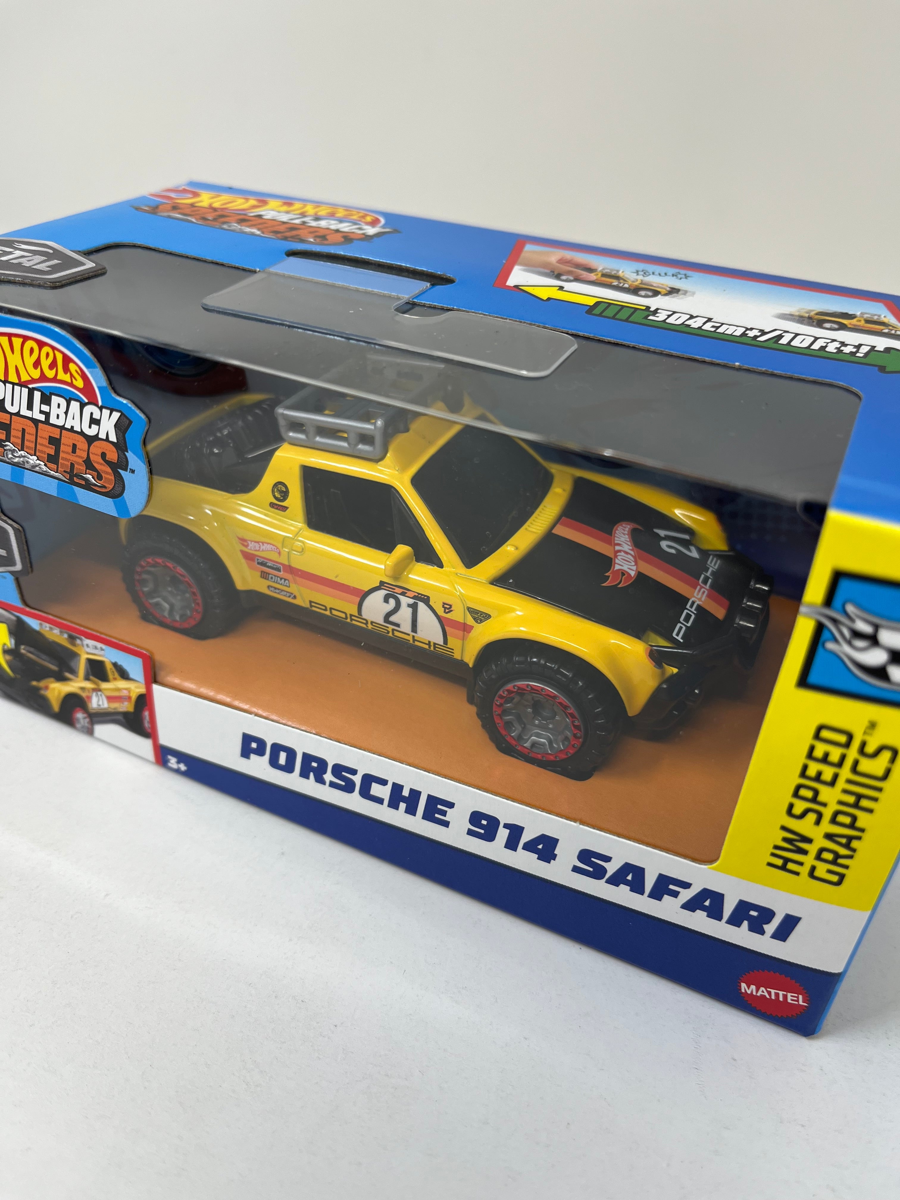 Porsche 914 Safari * Yellow * 2024 Hot Wheels Pull-Back Speeders 1:43 scale、mySite、hgirdovlk