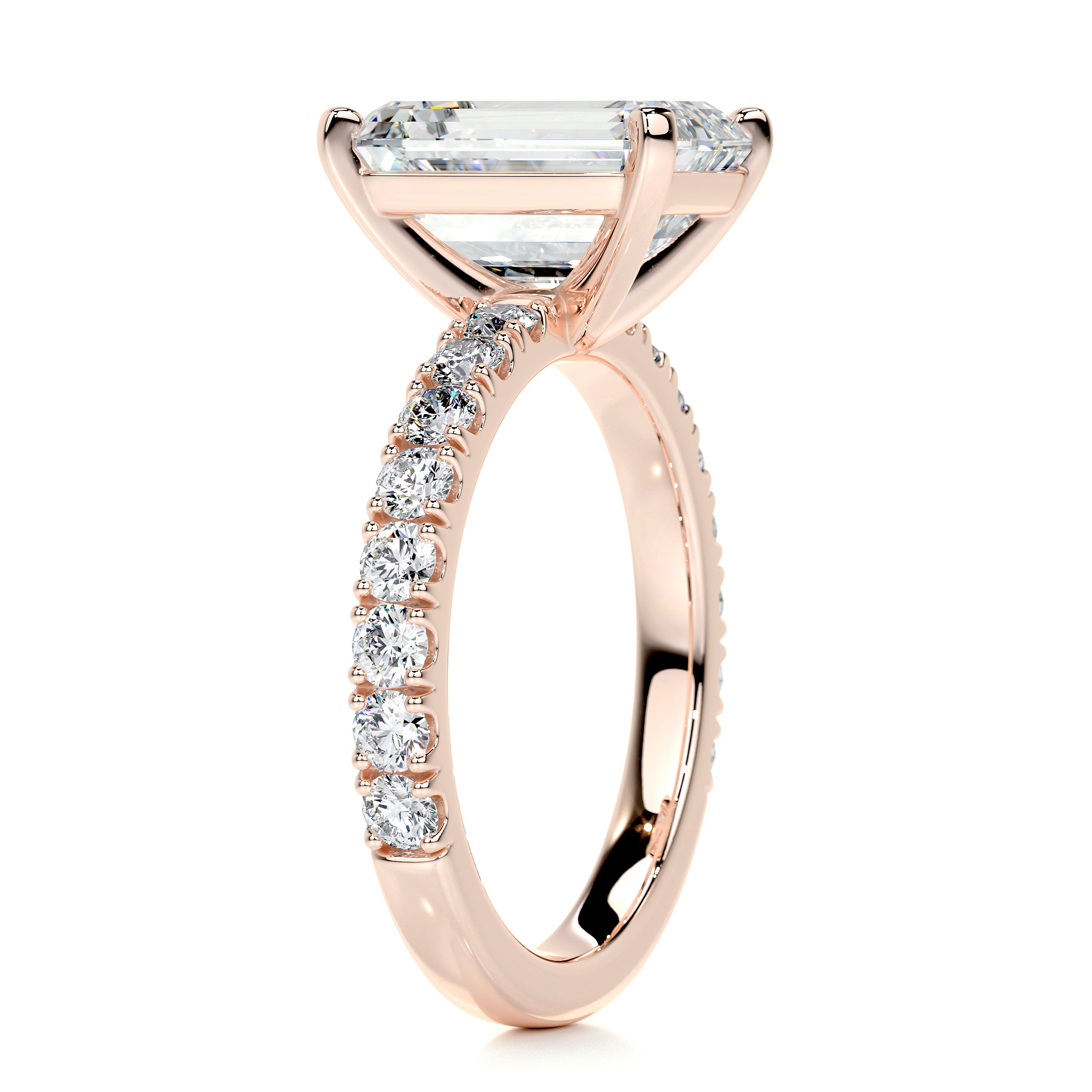 Royal Diamond Engagement Ring -14K Rose Gold、mySite、hinf8tx79