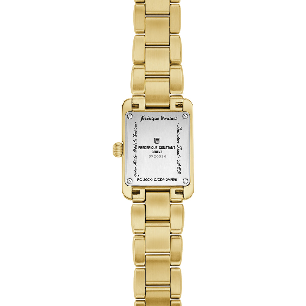 Classic Carrée Ladies Gold-Tone Steel 23mm - Silver on Bracelet、mySite、botmansion