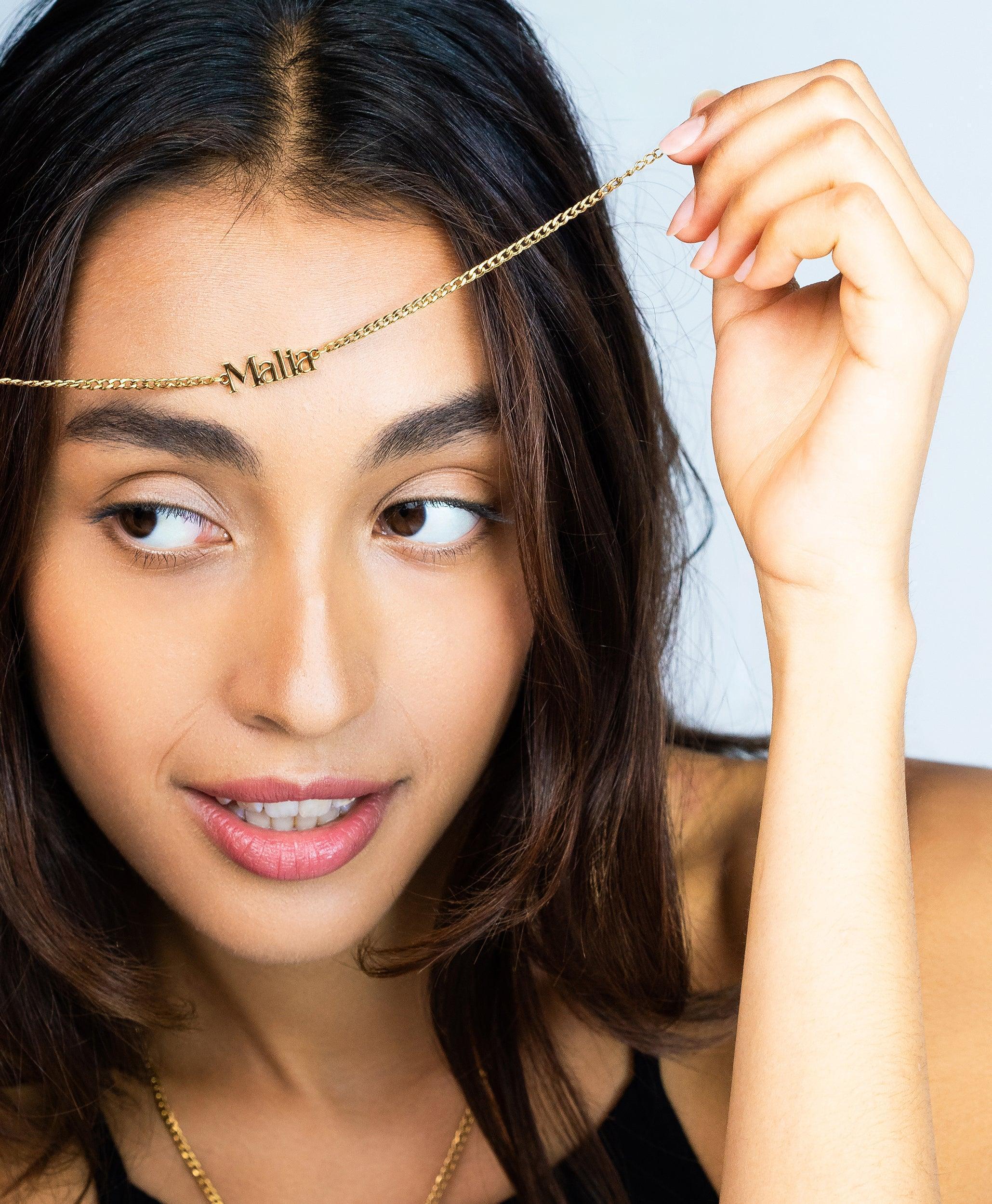  Curb Name Bracelet 18ct Gold Vermeil