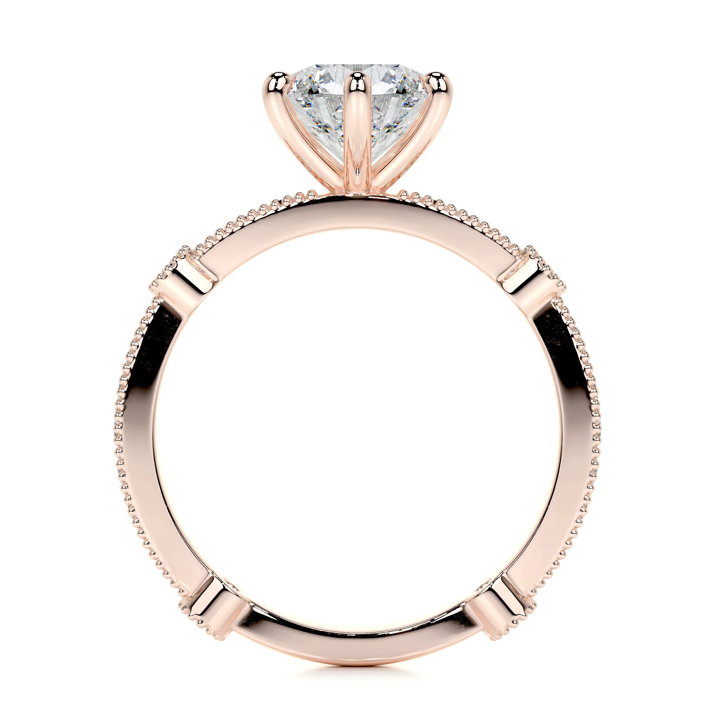 Amelia Lab Grown Diamond Ring - 14K Rose Gold、mySite、hinf8tx79