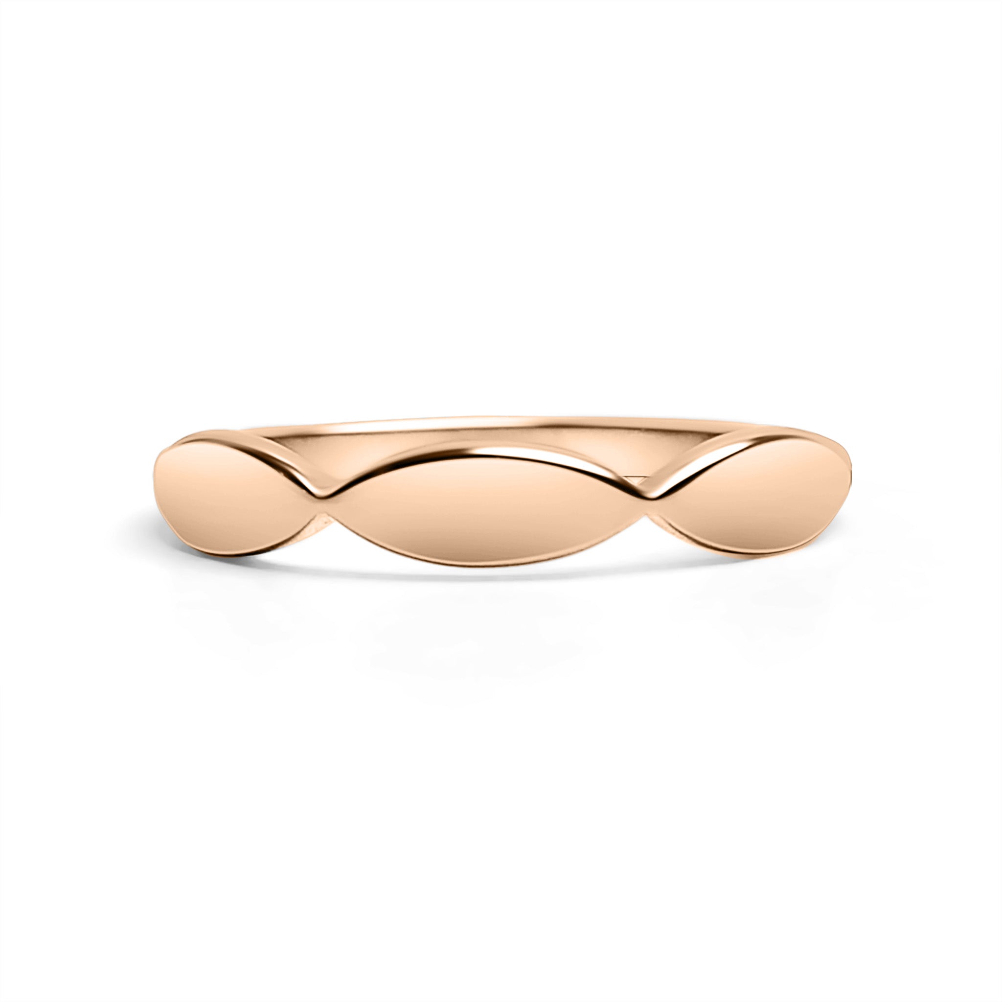 18K Gold PVD Stainless Steel Sculpted Blank Engravable Ring / ZRJ9017、mySite、dreamappss