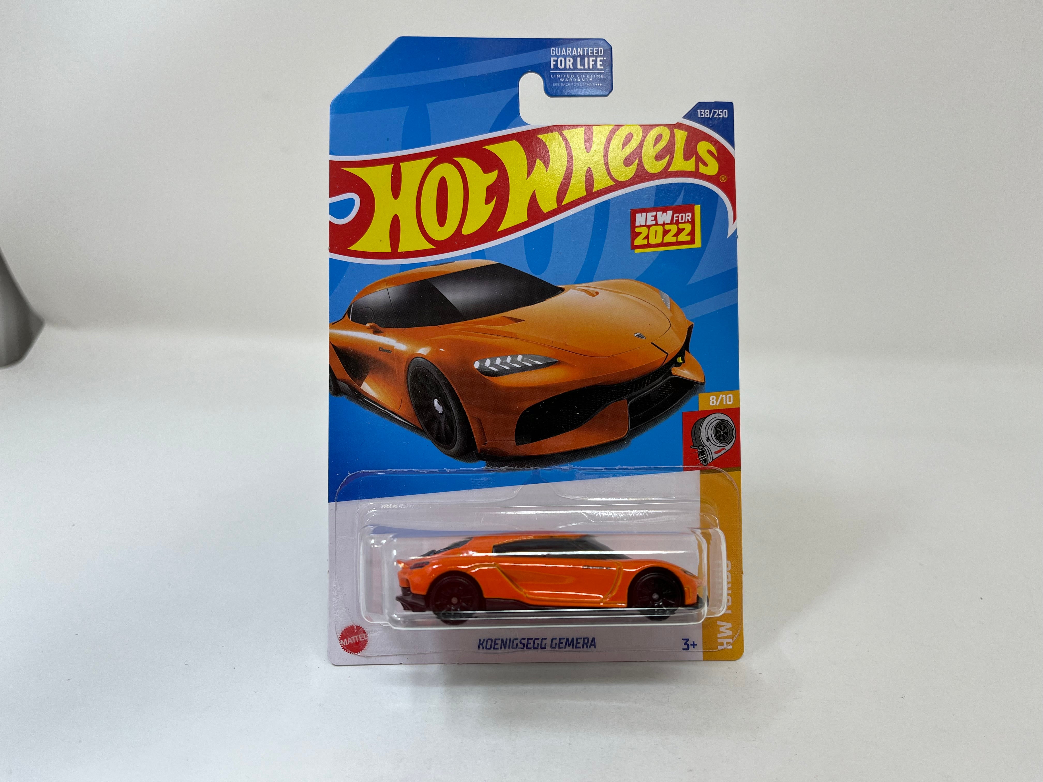 Koenigsegg Gemera #138 * Orange * 2022 Hot Wheels USA Card、mySite、hgirdovlk