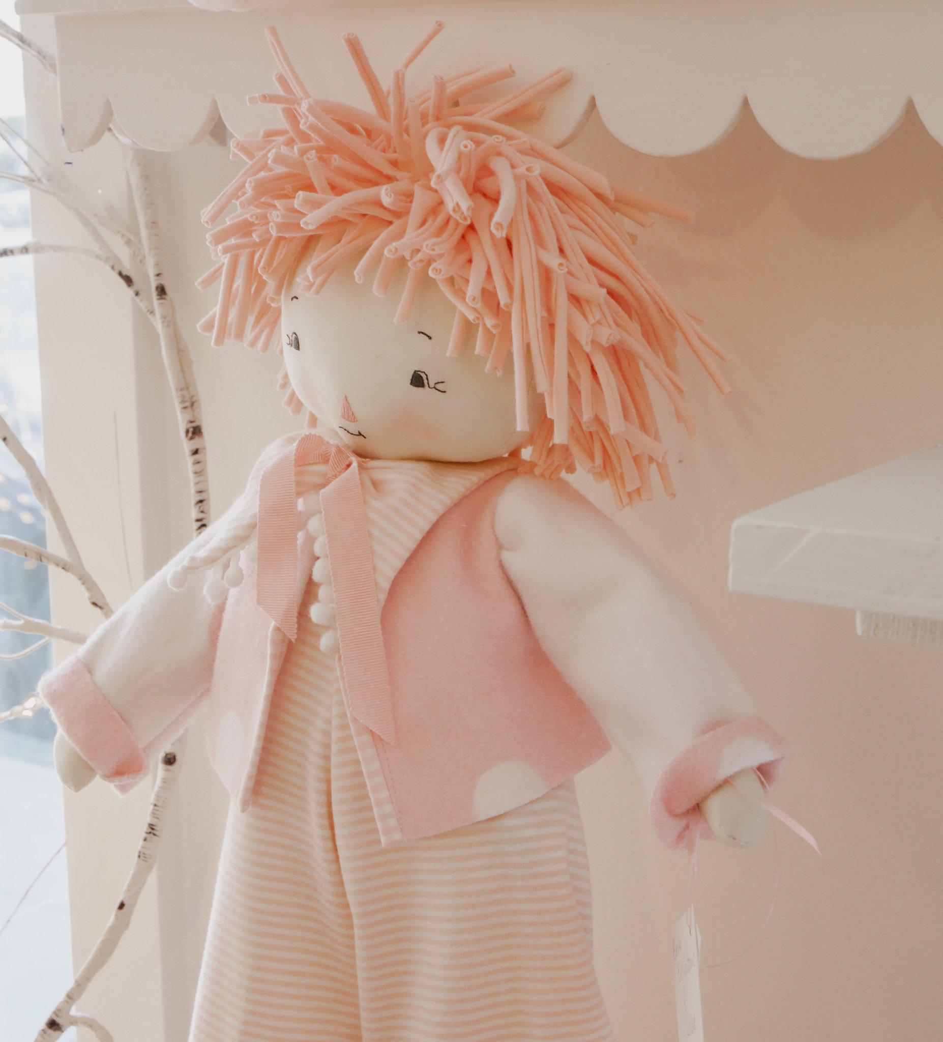 RETIRED - Hutch Studio Original - Belle Bellbottoms Doll & Lovie Set - One of A Kind、mySite、g9winljtr