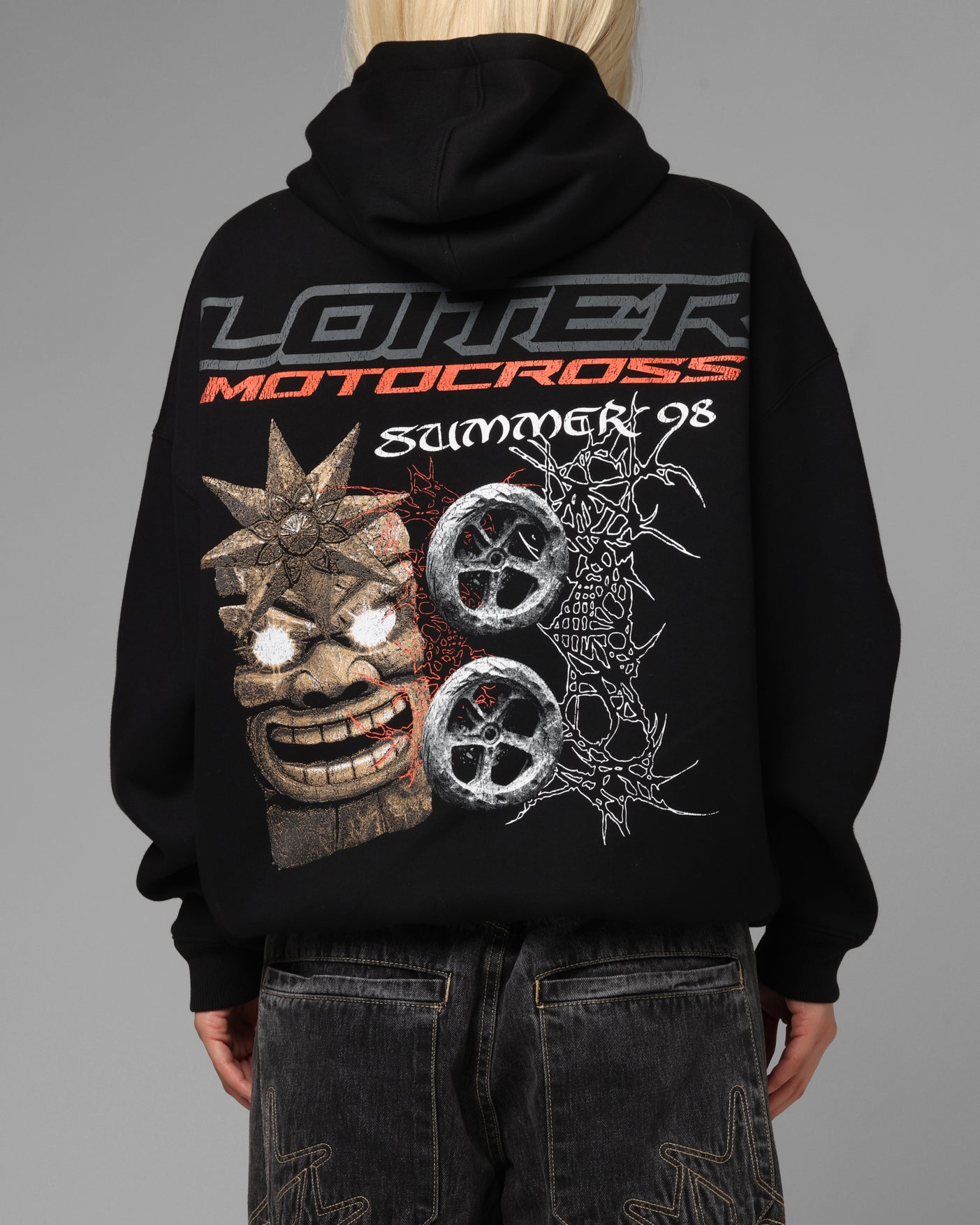 Loiter Summer Motocross Hoodie Black、mySite、zt4zffjzw