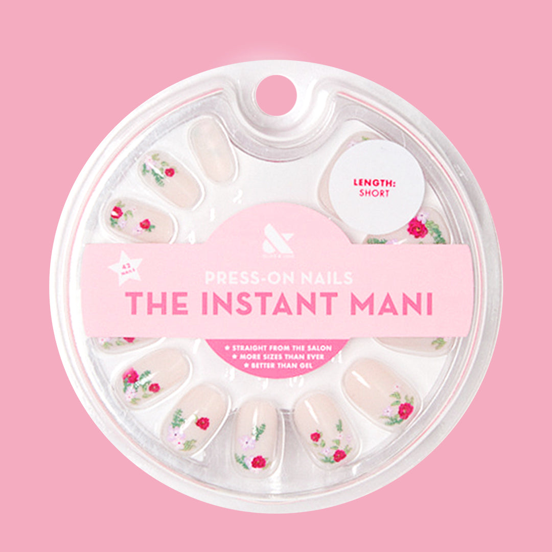 Rose Bouquets - Press-On | Short | Squoval - Part of Set、mySite、solidvoid