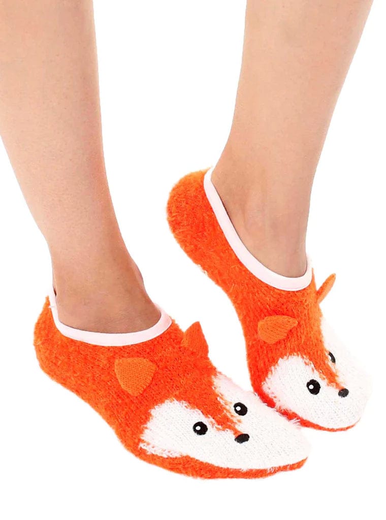 Fox Fuzzy Footie Slipper Socks、mySite、g9winljtr
