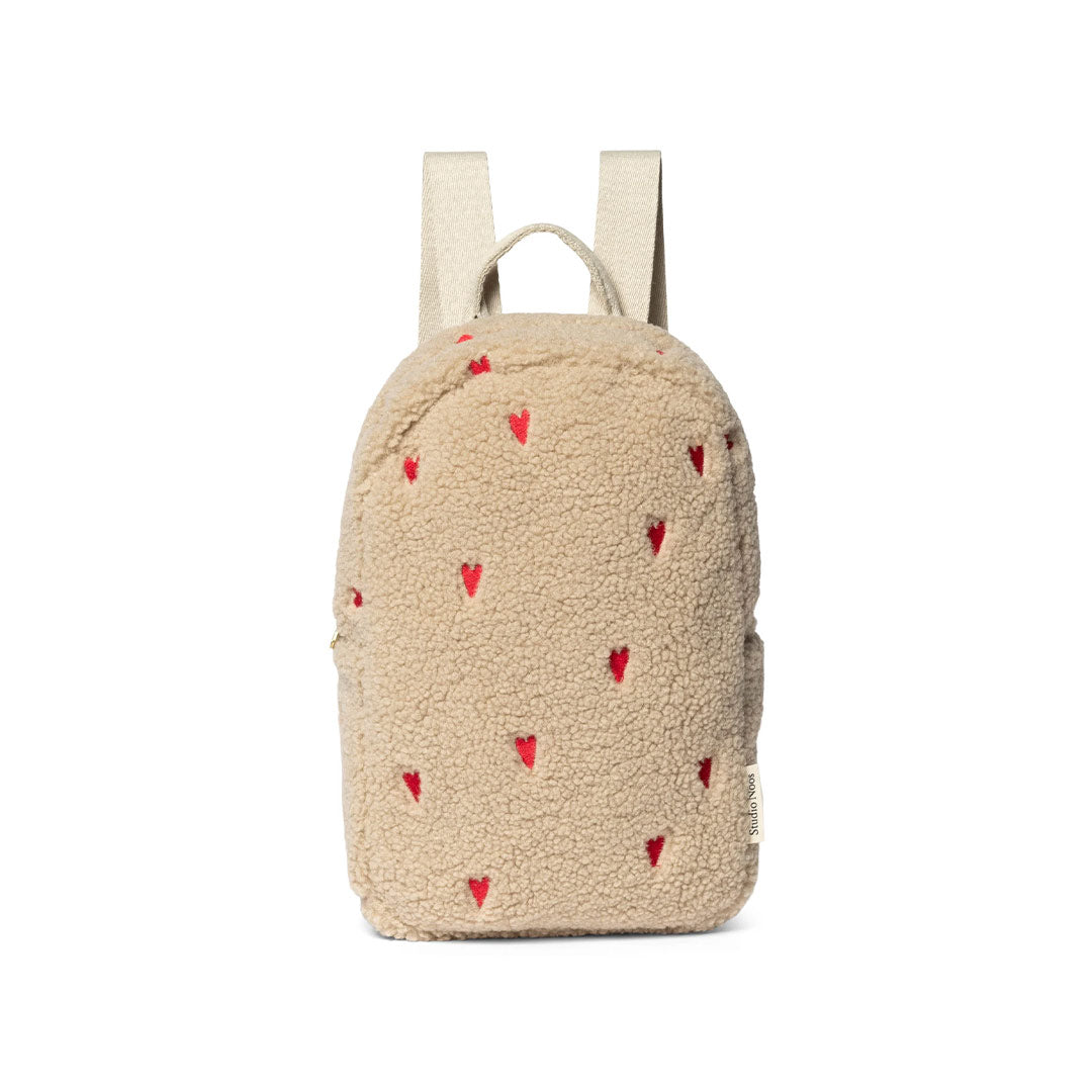  Studio Noos Teddy Hearts Mini Backpack - Ecru、mySite、merchandisen