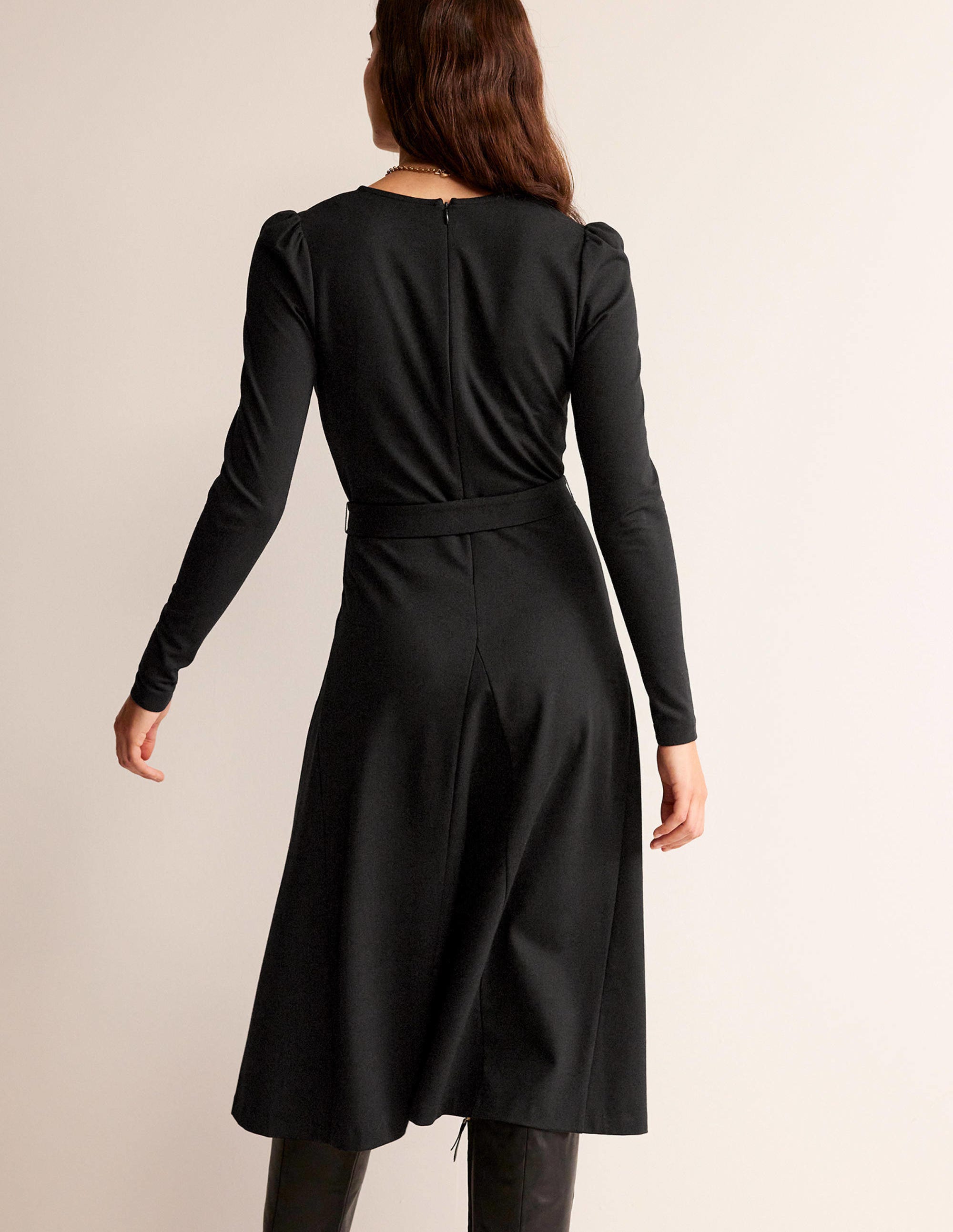  Bella Ponte V-Neck Midi Dress-Black、mySite、ashleygrahame