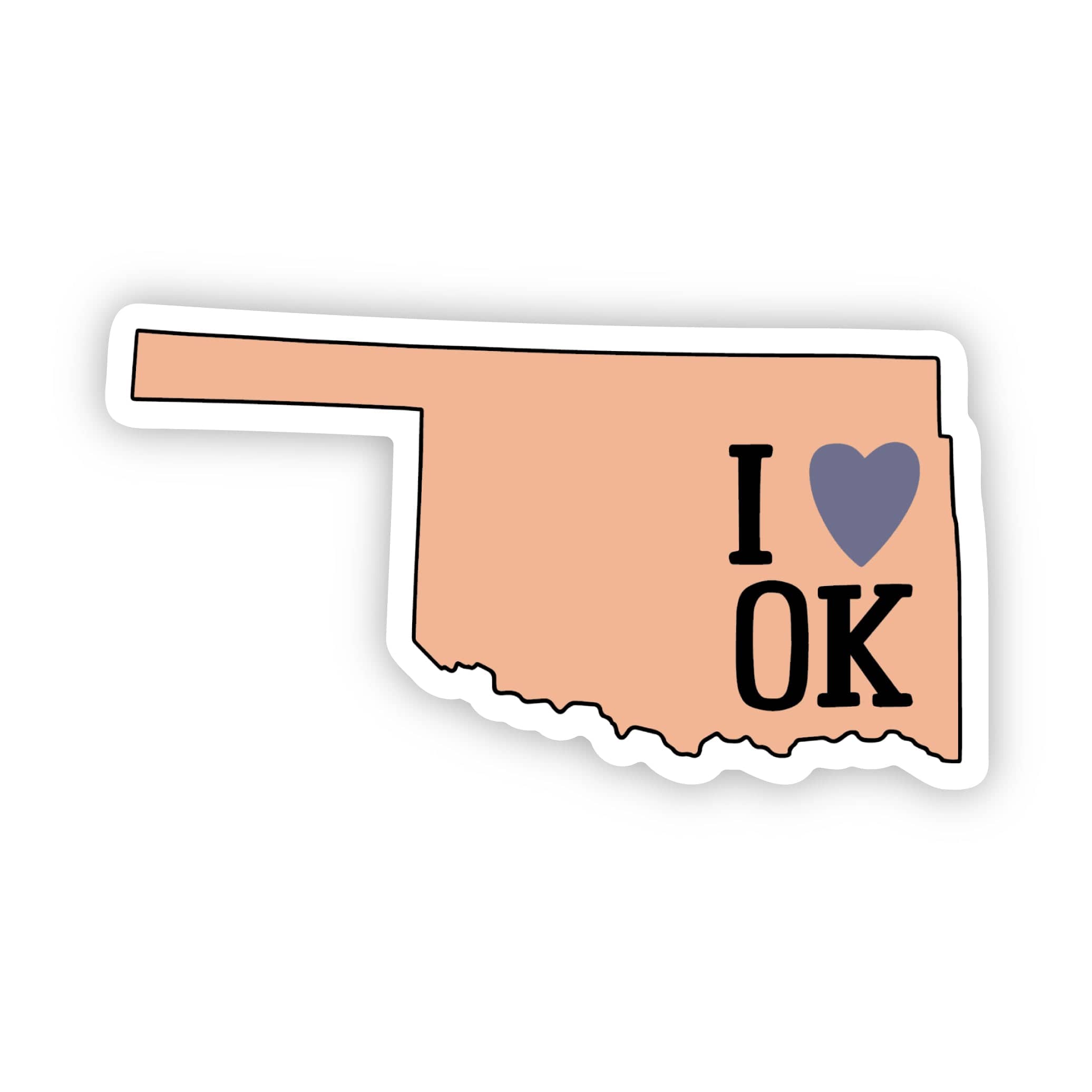  I Love Oklahoma Sticker、mySite、ghnorth