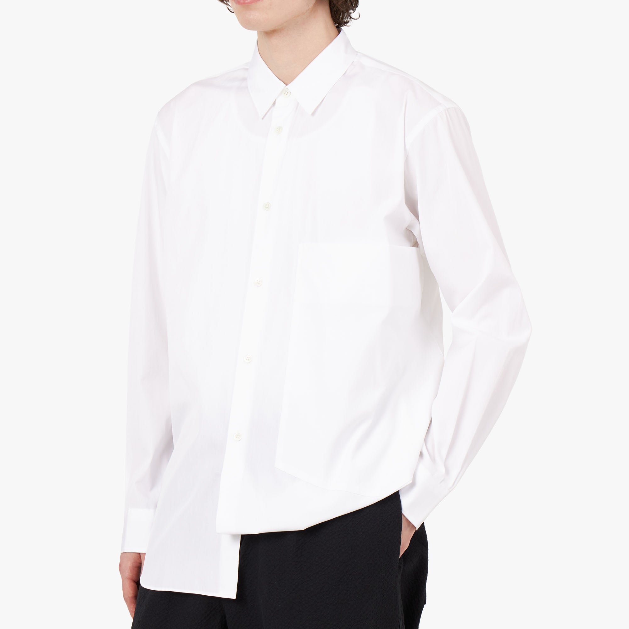  COMME des GARÇONS SHIRT Oversized Pocket Shirt / White、mySite、merchandisen