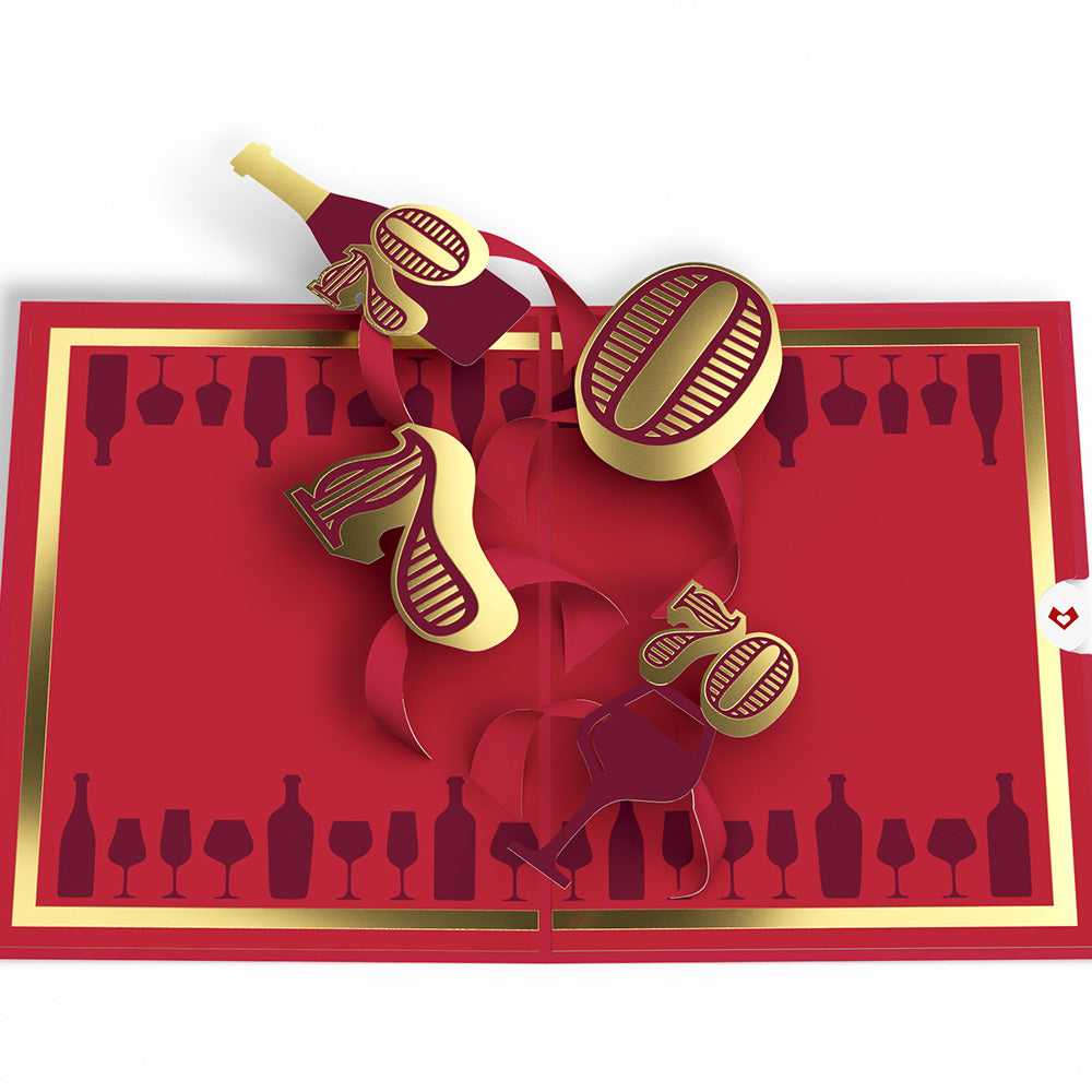 A Fine Vintage 70th Birthday Pop-Up Card、mySite、solidvoid