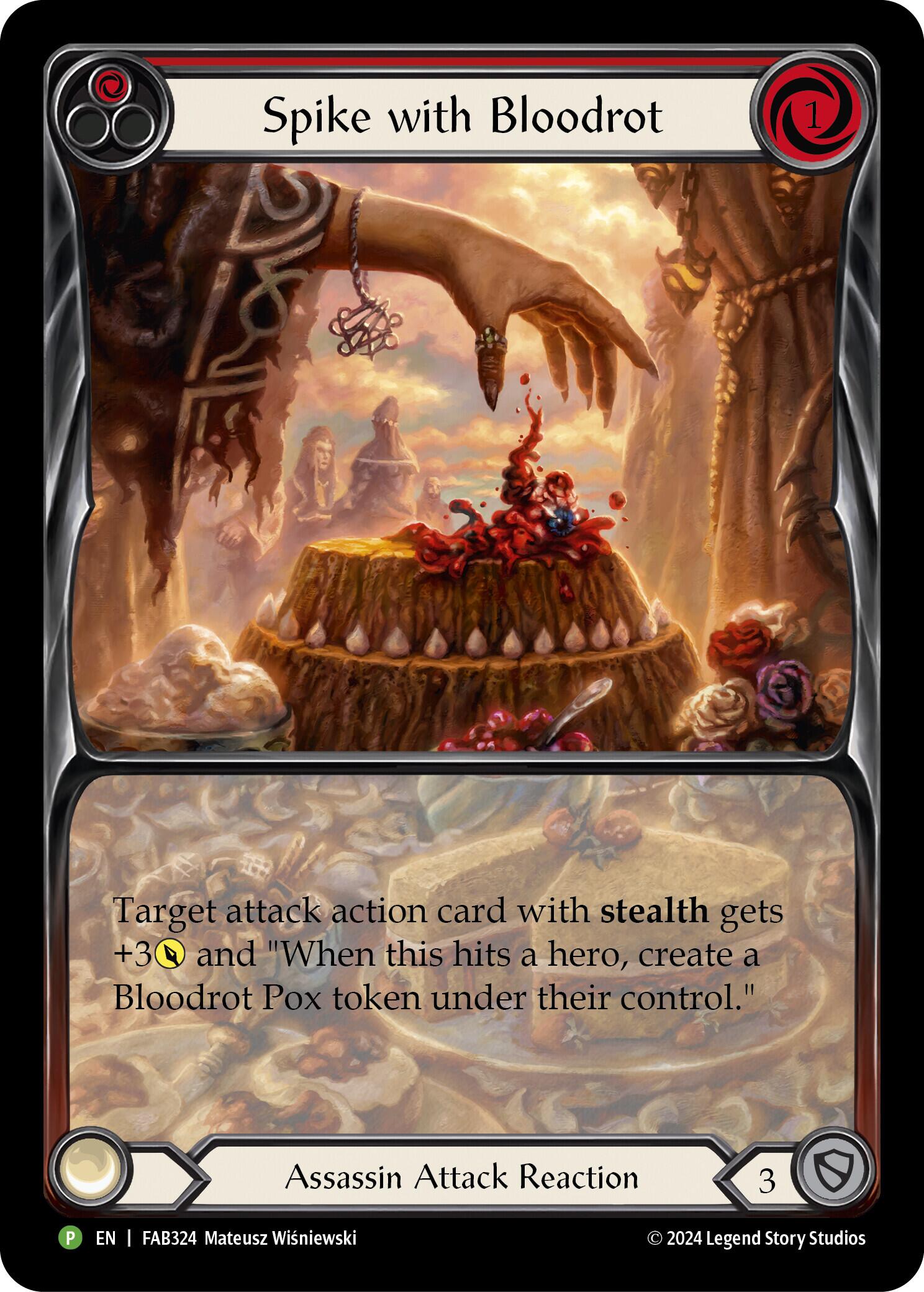 Spike with Bloodrot FAB324 (Promo) Rainbow Foil、mySite、waistdrama