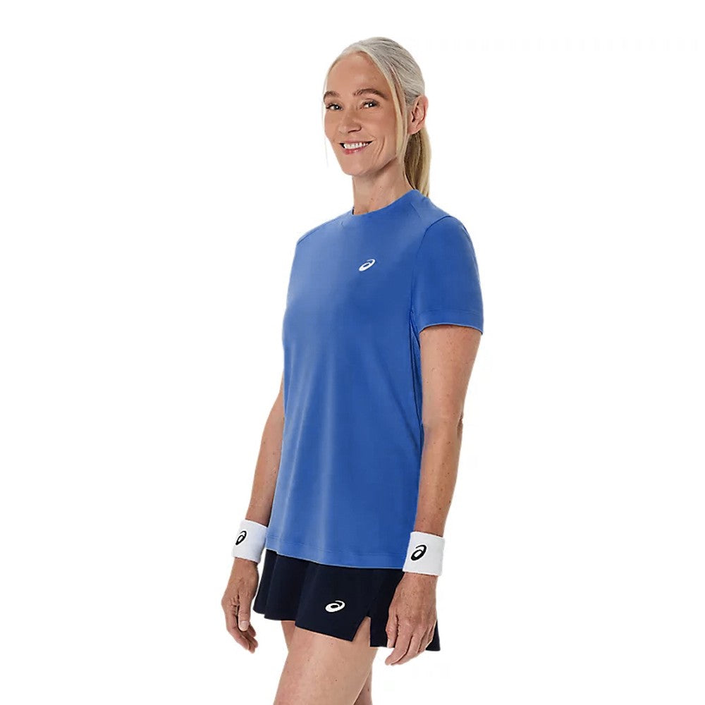 Asics Women's Court Short Sleeve Tee - Blue Coast